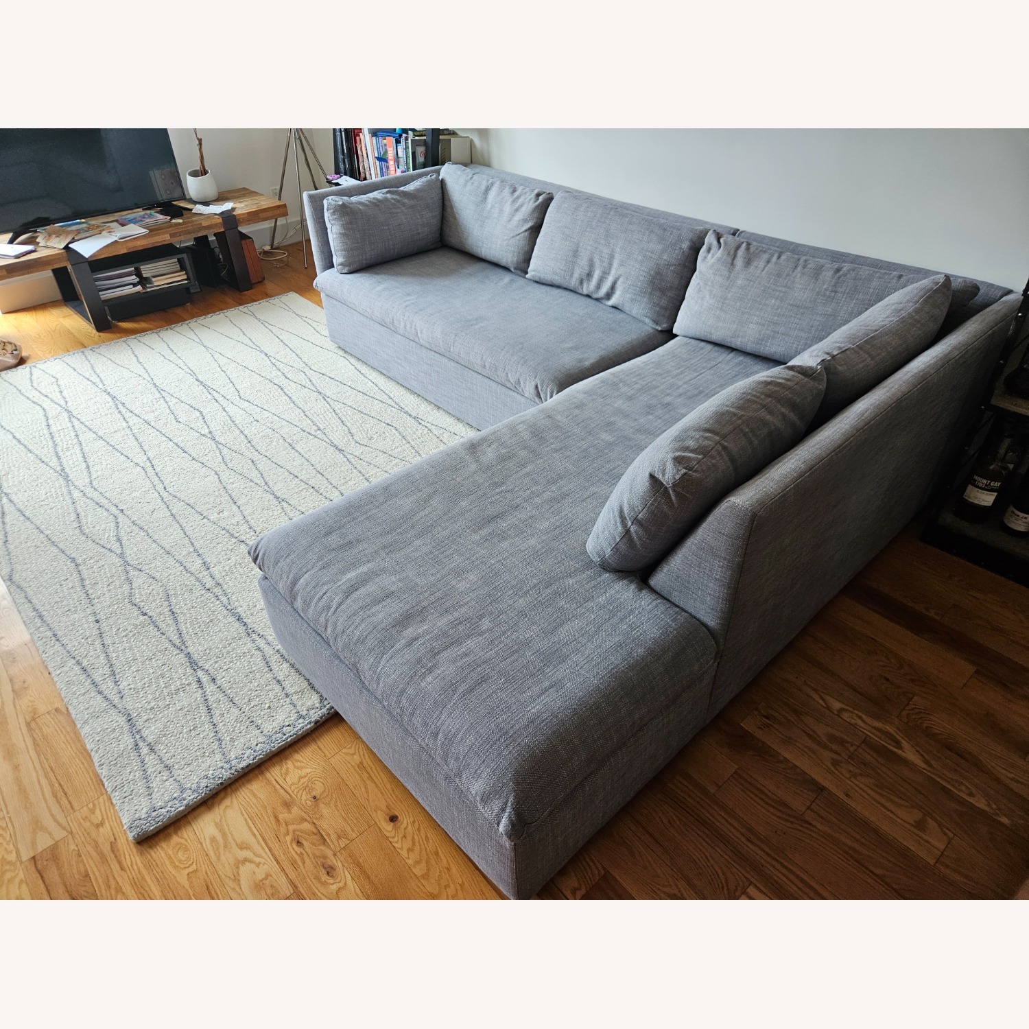 West Elm Shelter 2 Piece Sectional Sofa - image-3