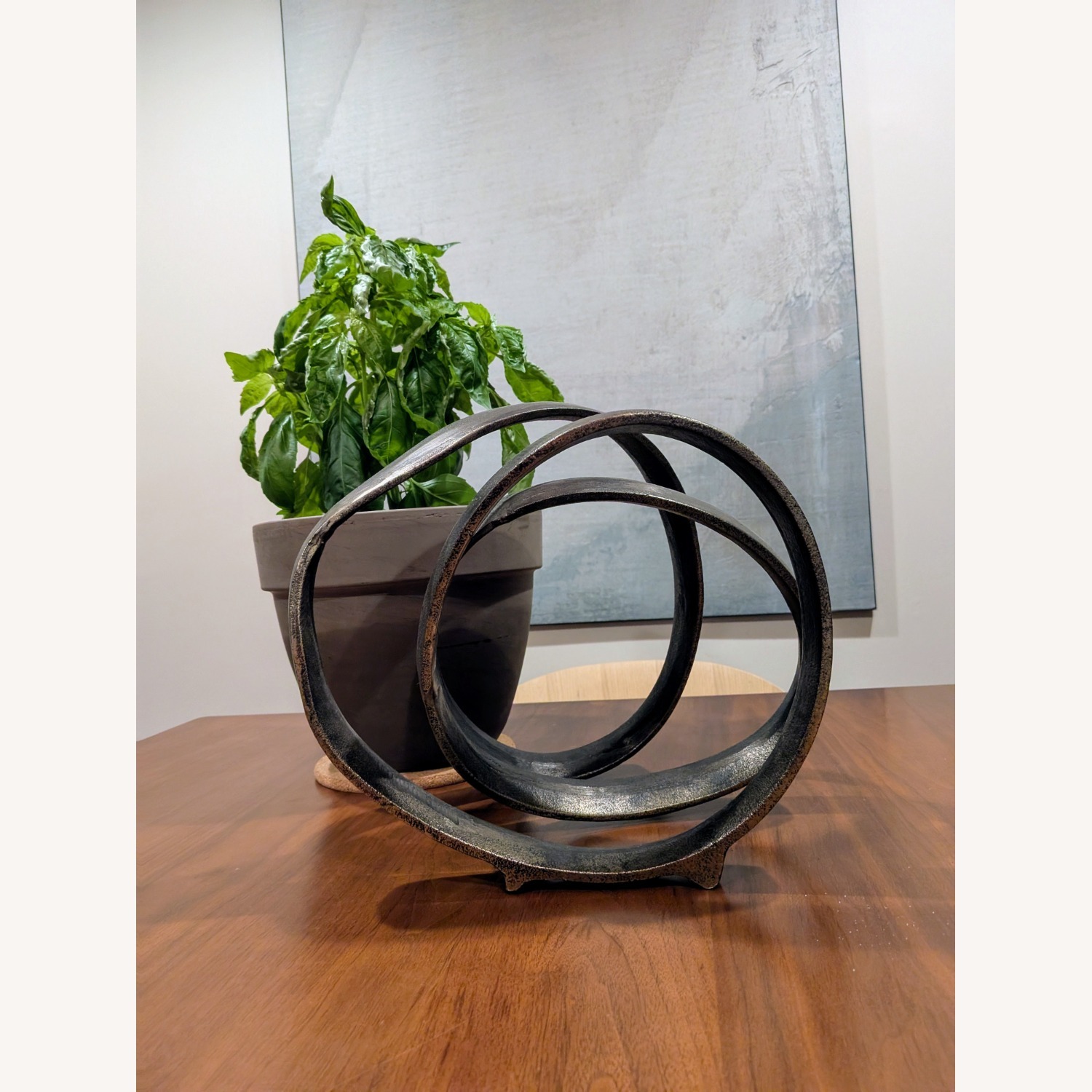 CB2 Lasso Brass Spiral Sculpture - image-1