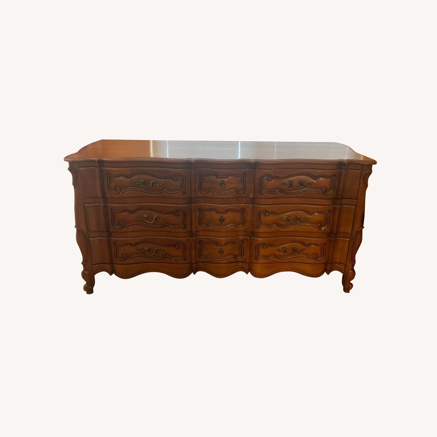 Antique Ash Wood Dresser - image-0