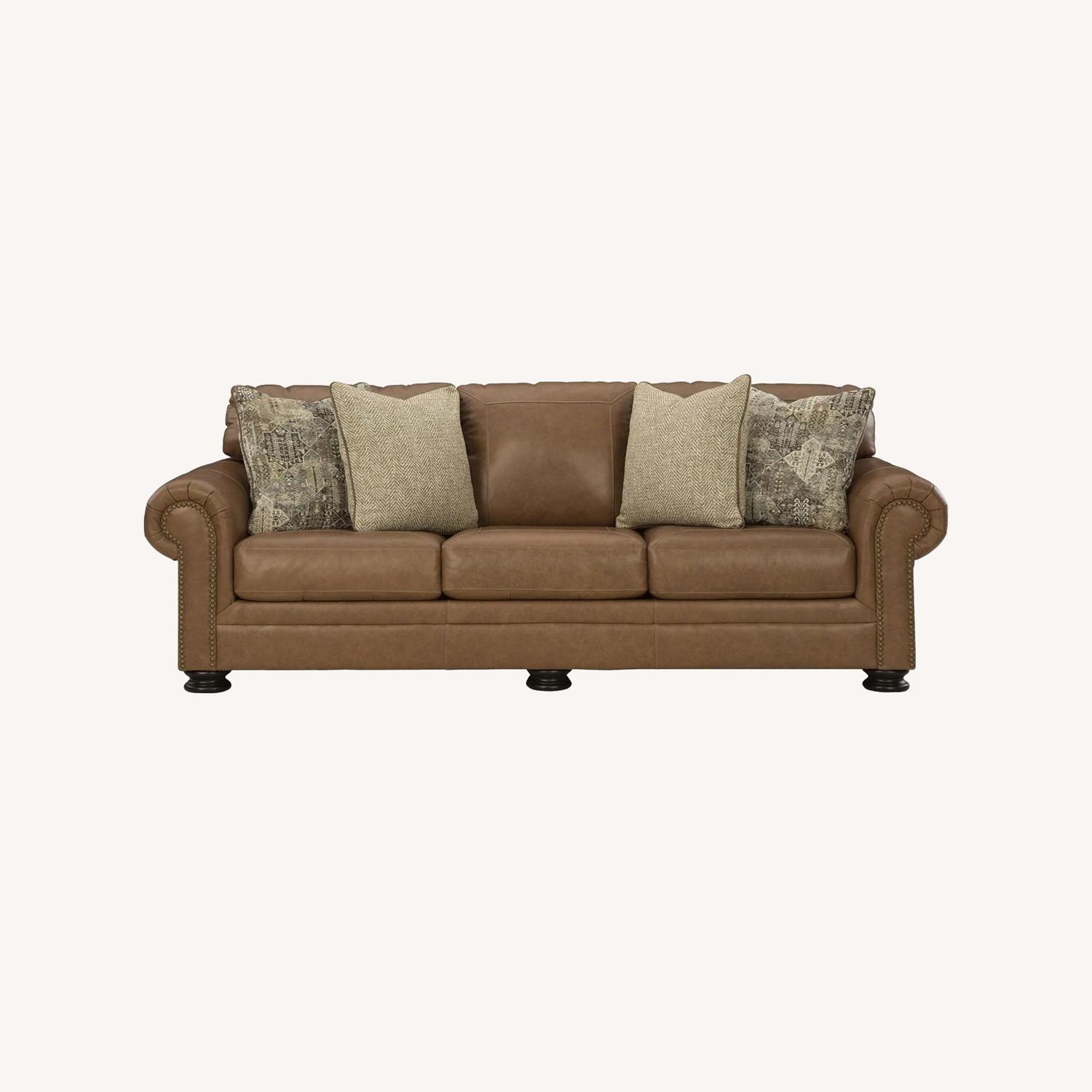 Ashley Carianna Caramel Sleeper Couch - image-0