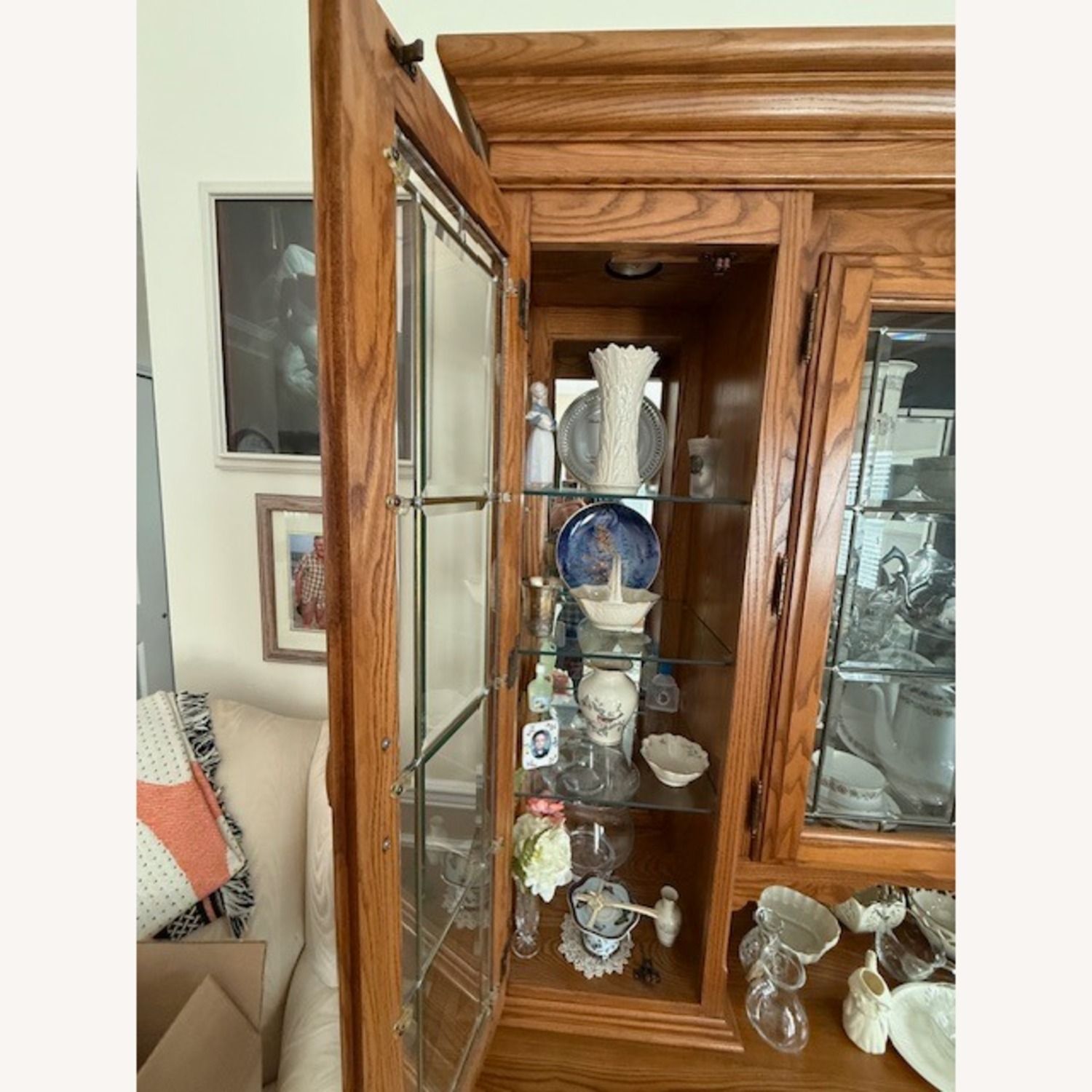 Sold Hardwood Wall Unit - image-5