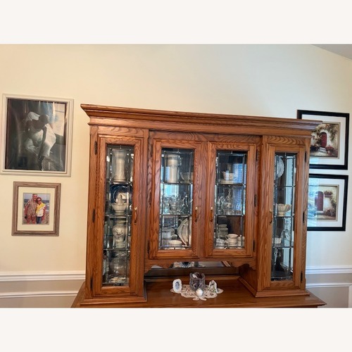 Used Sold Hardwood Wall Unit for sale on AptDeco