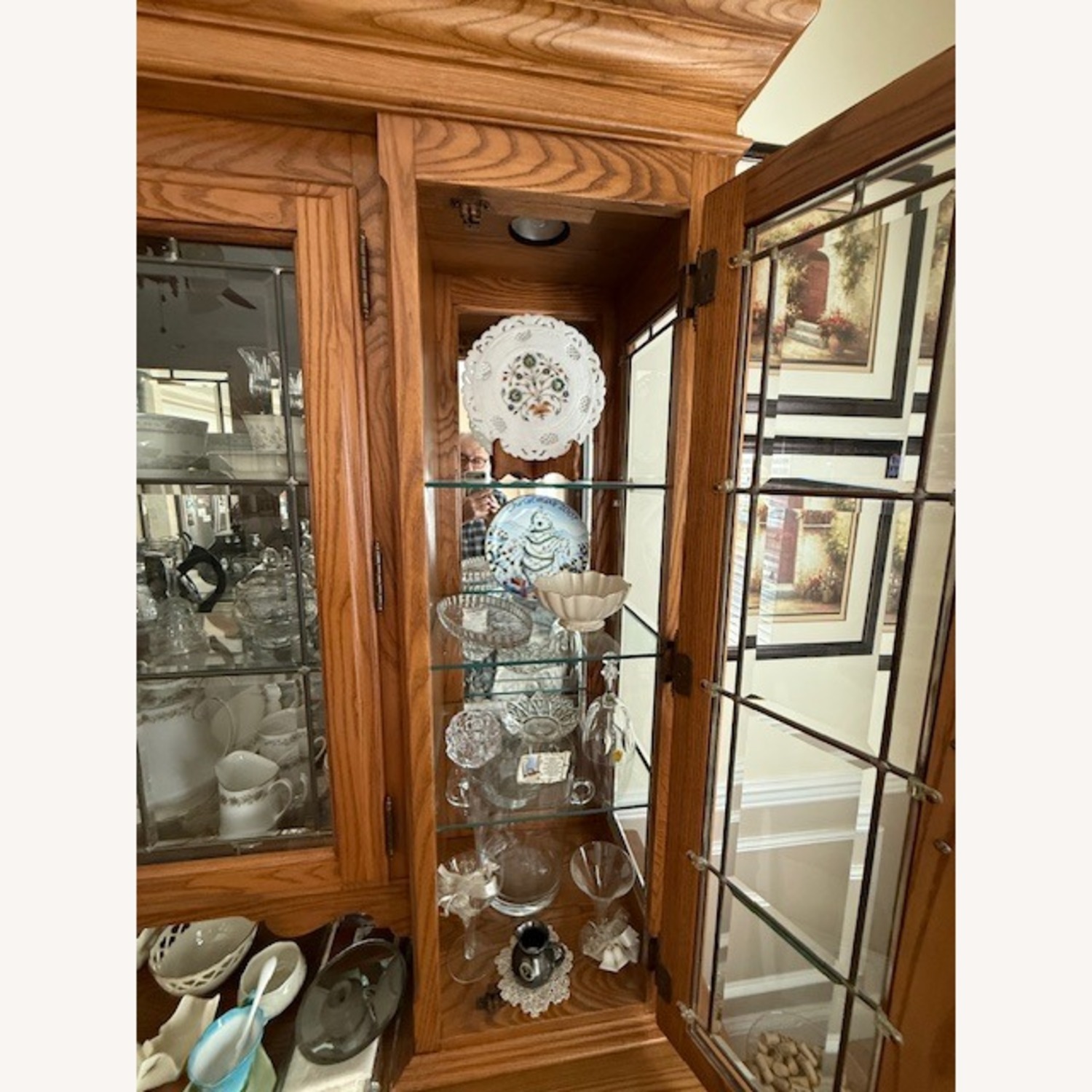 Sold Hardwood Wall Unit - image-6