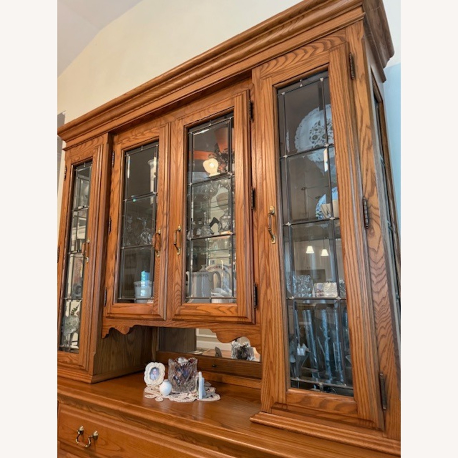 Sold Hardwood Wall Unit - image-4