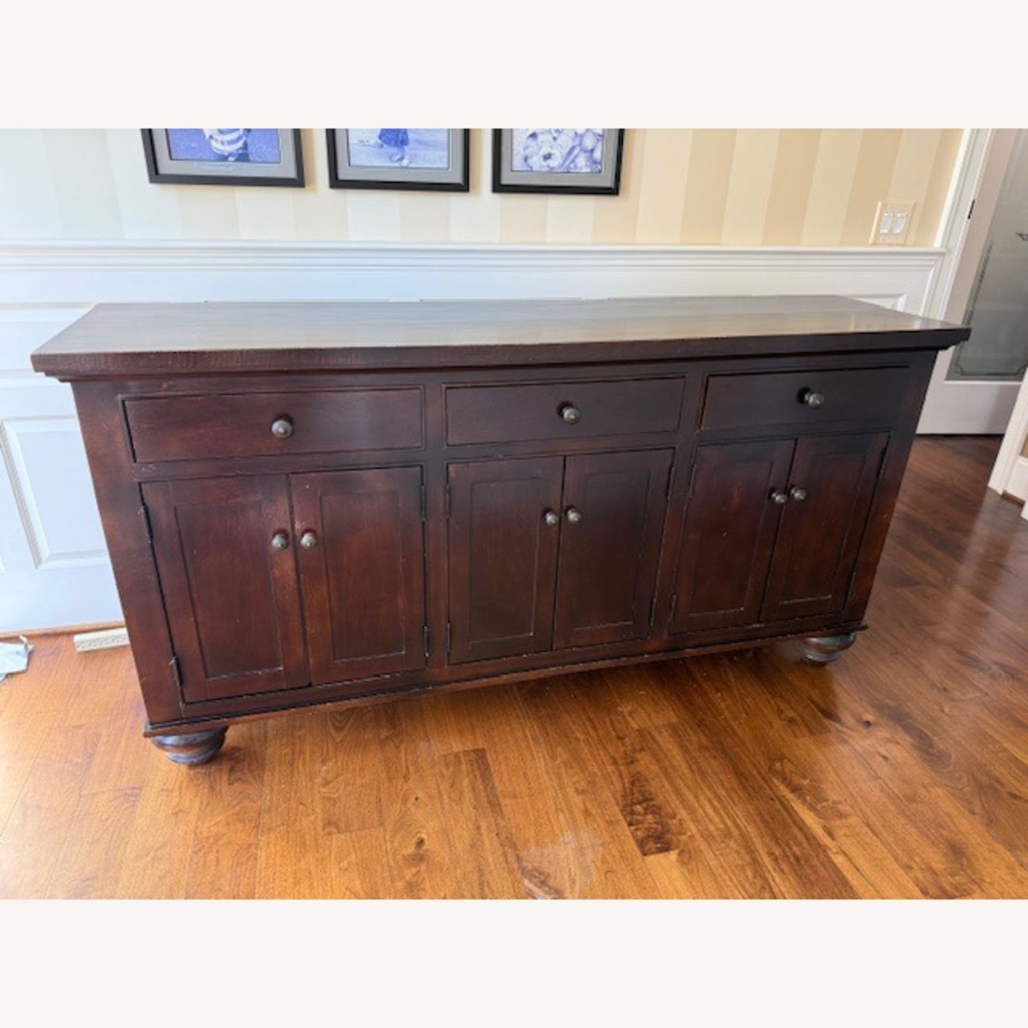 Solid Wood Floor Cabinet - image-1