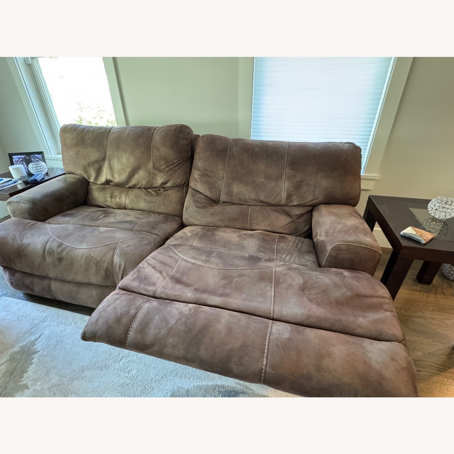Bob's Discount Furniture Journey Recliner Sofa  - image-2
