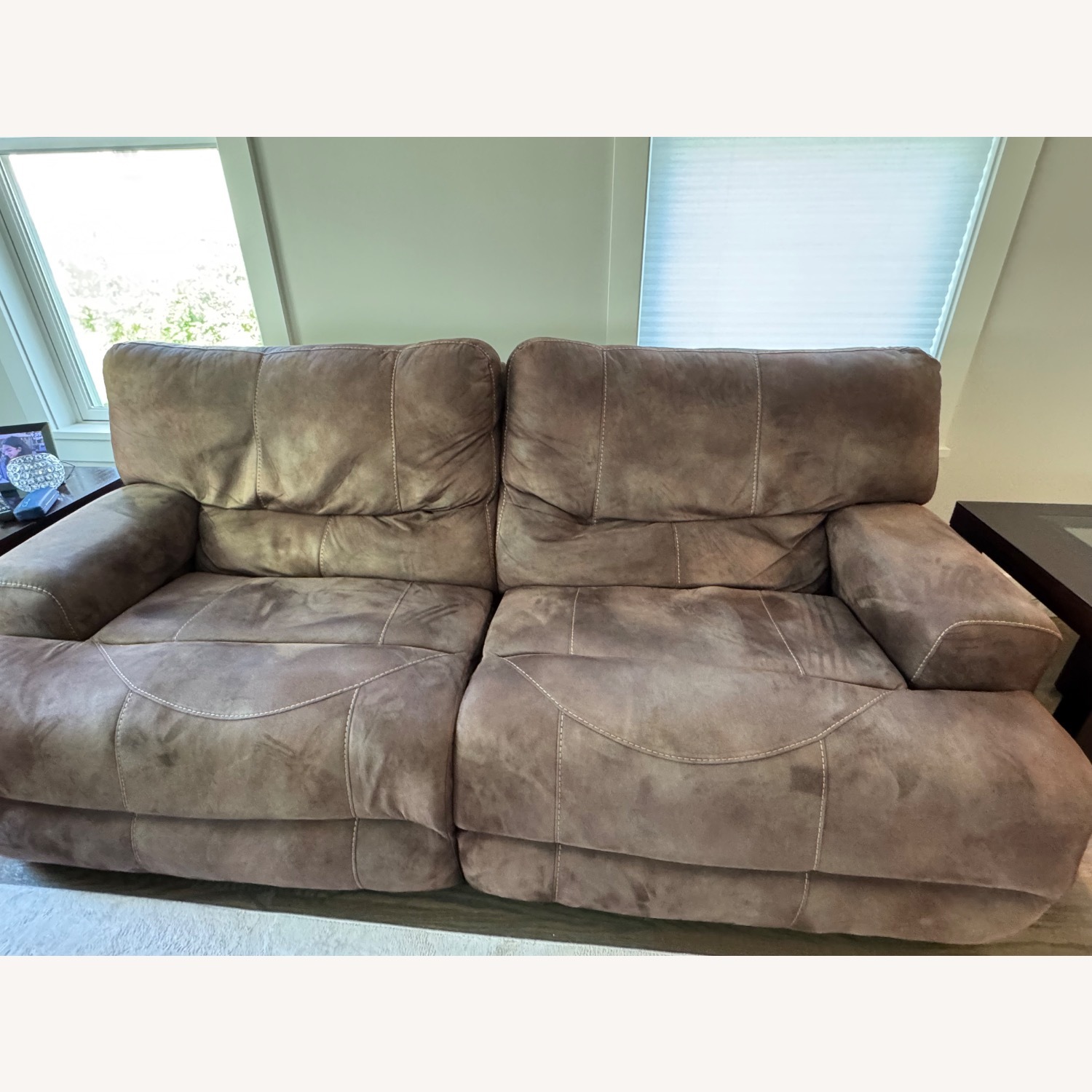 Bob's Discount Furniture Journey Recliner Sofa  - image-3
