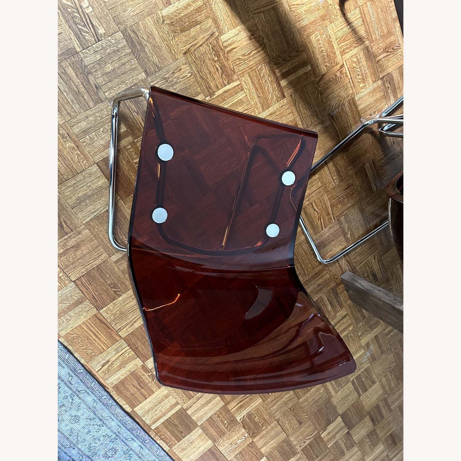 IKEA Tobias Chairs (Set of 4) – Red/Brown - AptDeco