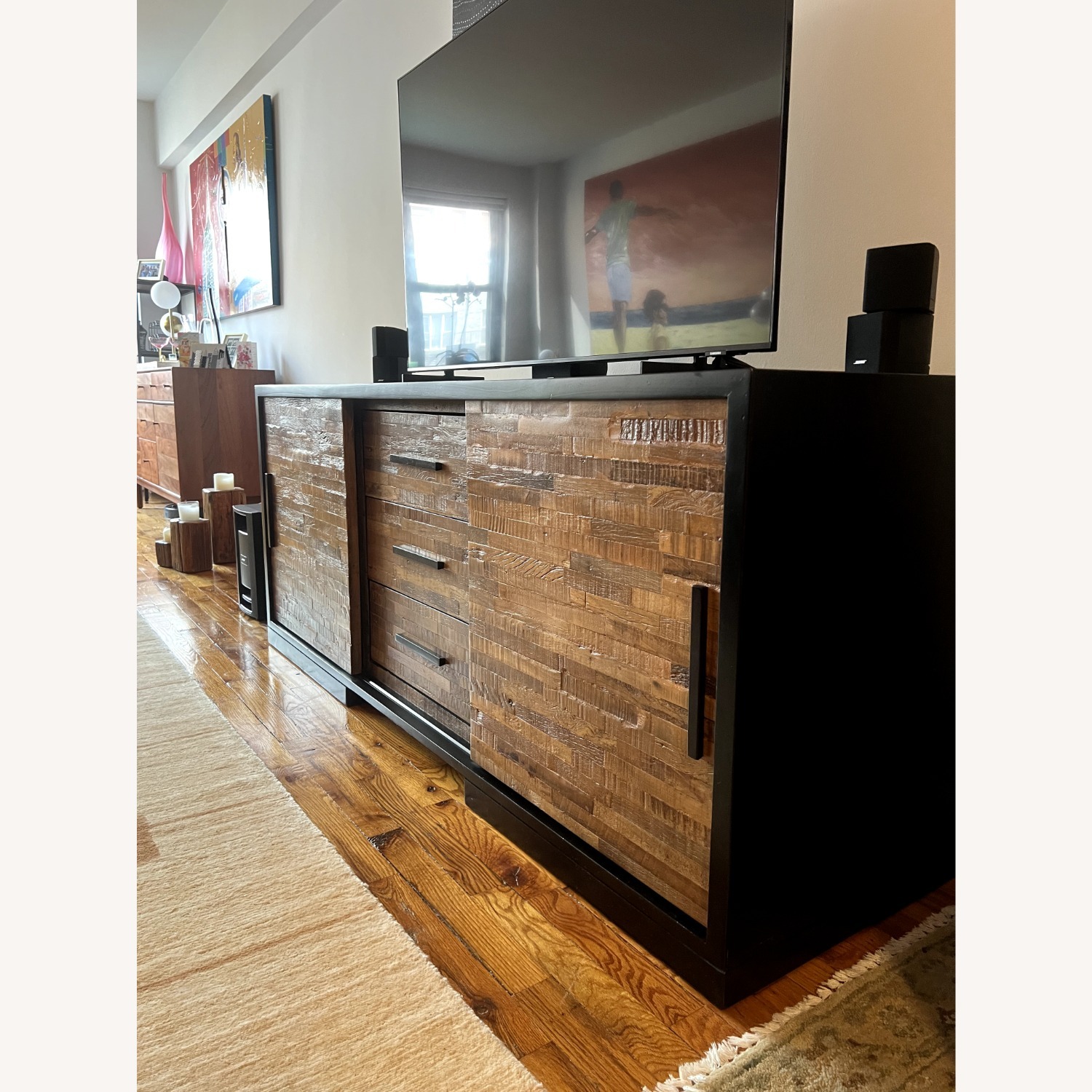 Crate & Barrel Seguro Reclaimed Wood Media Console - image-7