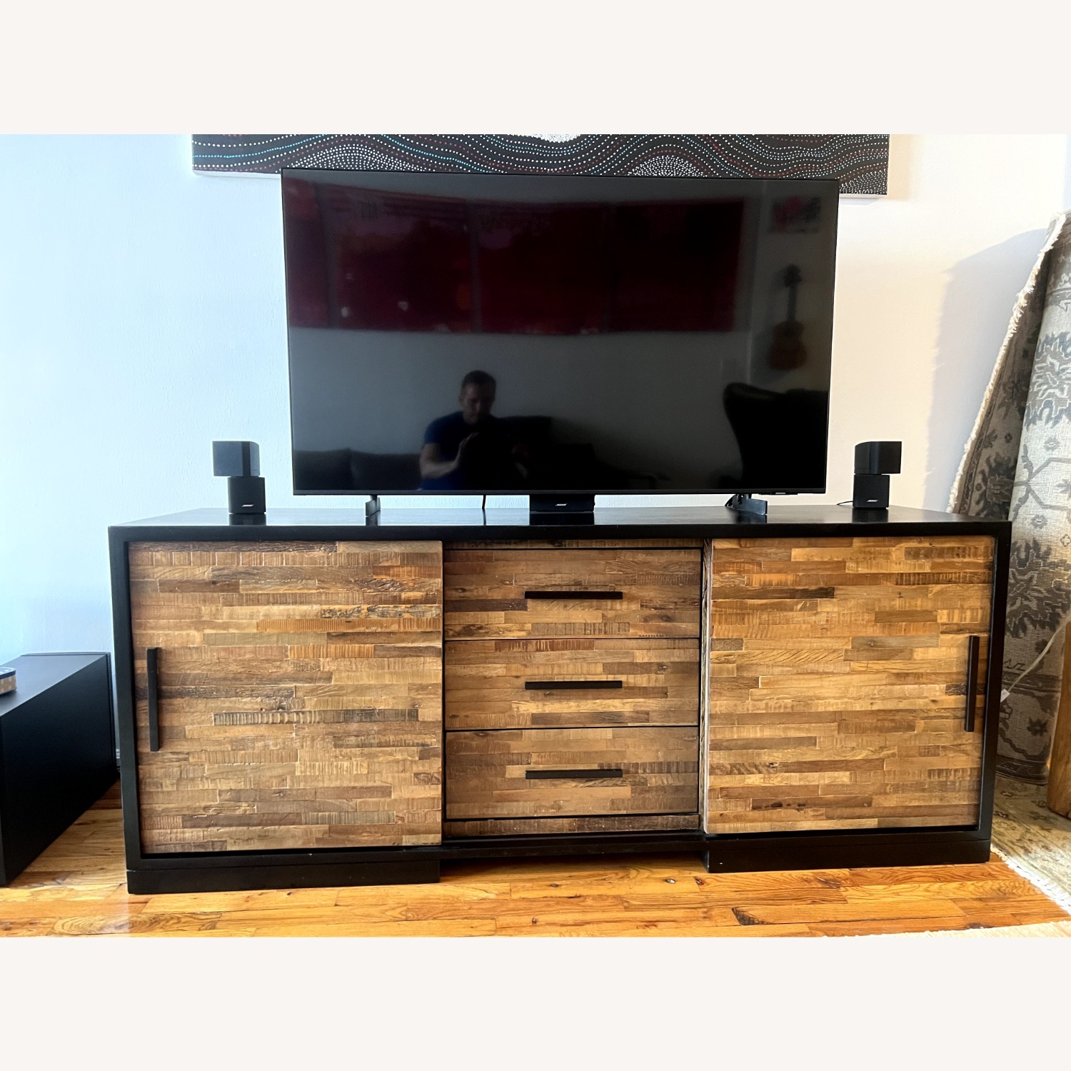 Crate & Barrel Seguro Reclaimed Wood Media Console - image-1