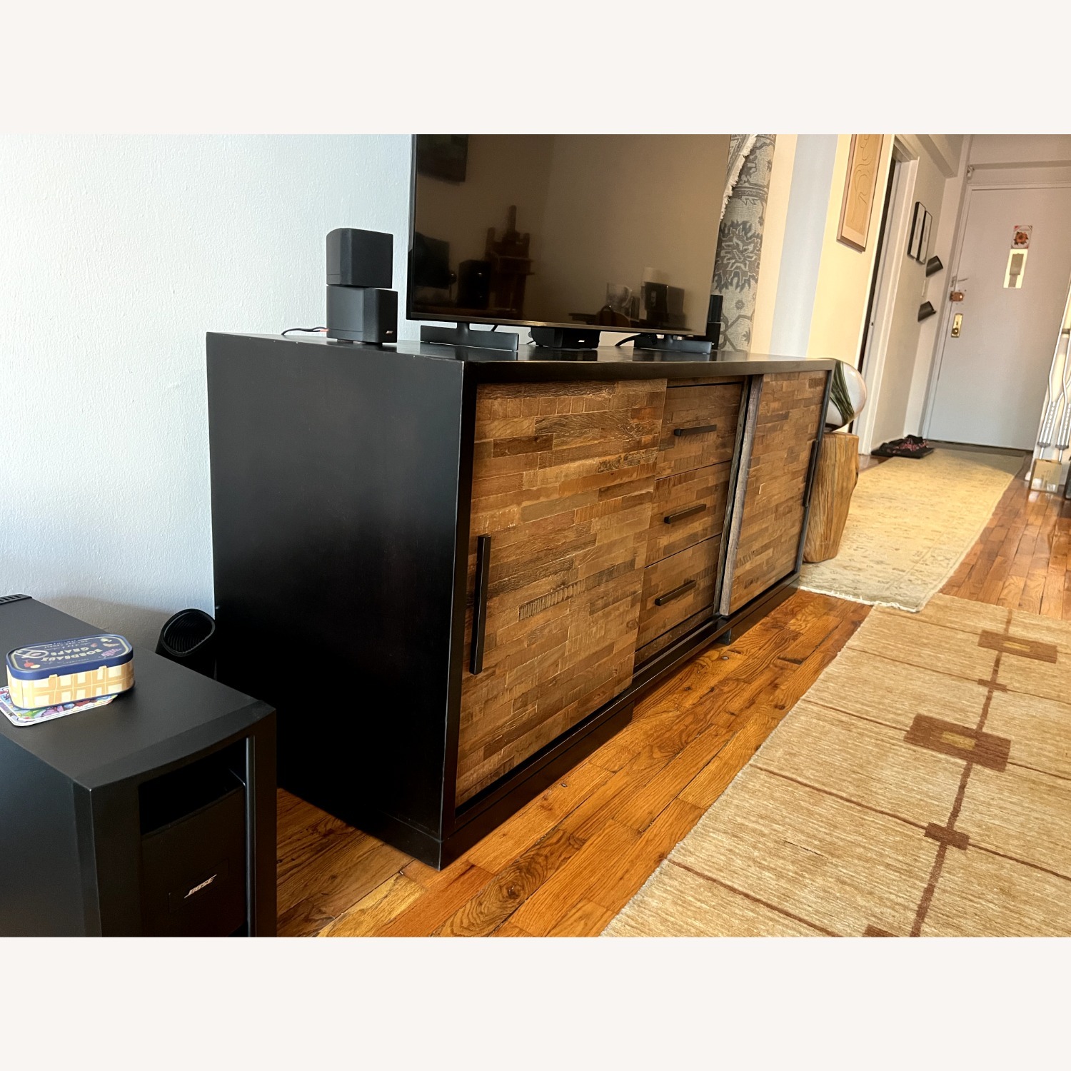 Crate & Barrel Seguro Reclaimed Wood Media Console - image-2