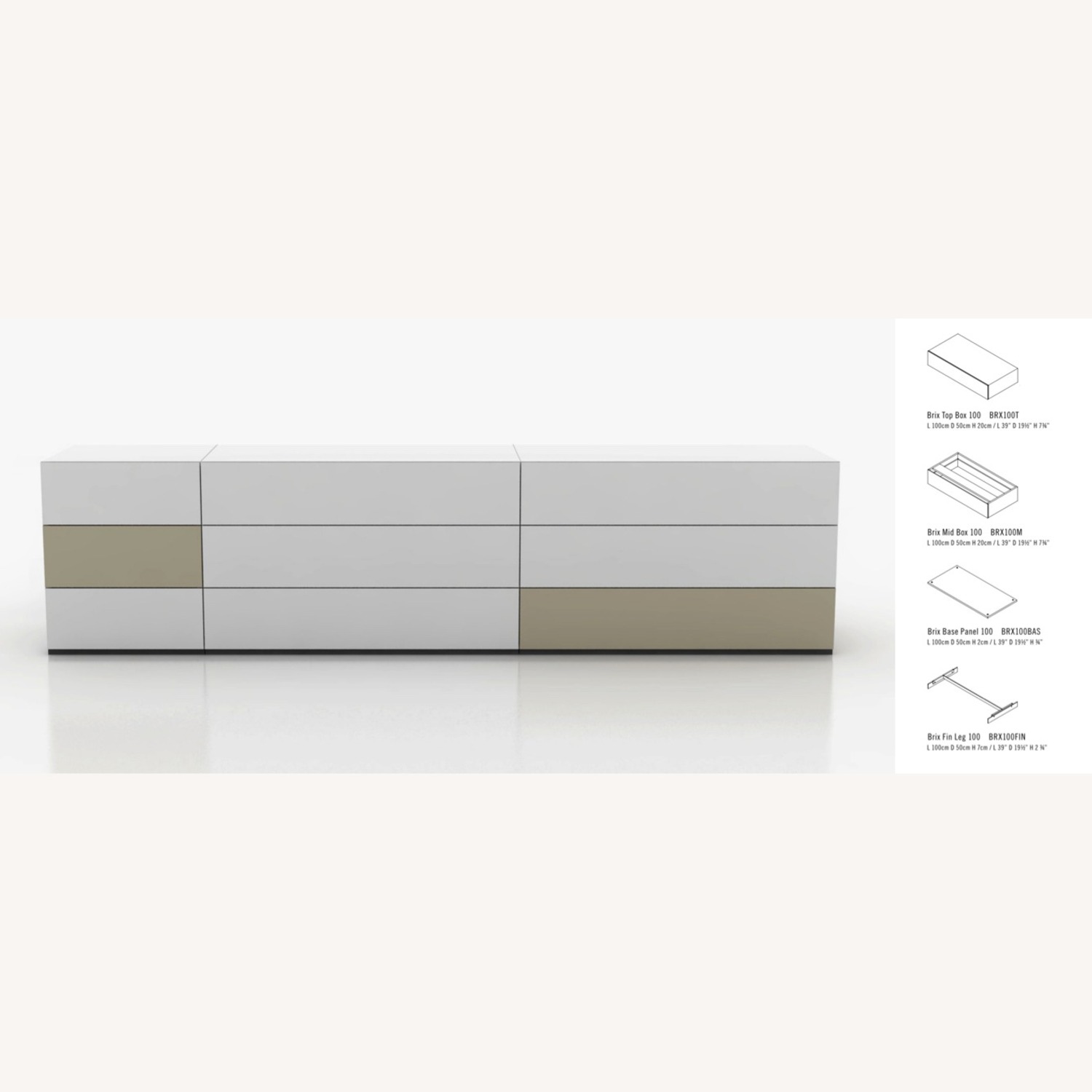 Design Within Reach 2 Brix Five Drawer Dresser  - image-8