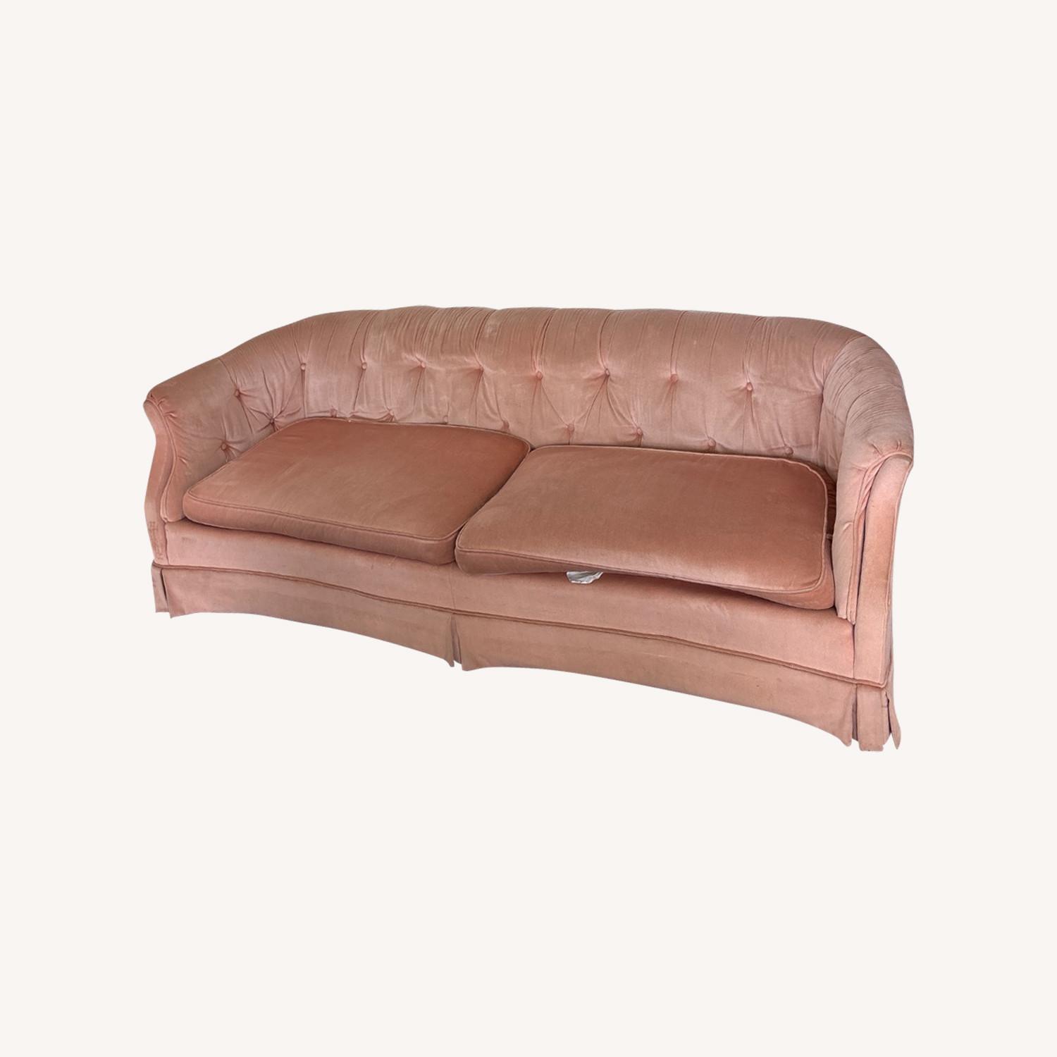 Pink Victorian Romantic Style Couch - image-0
