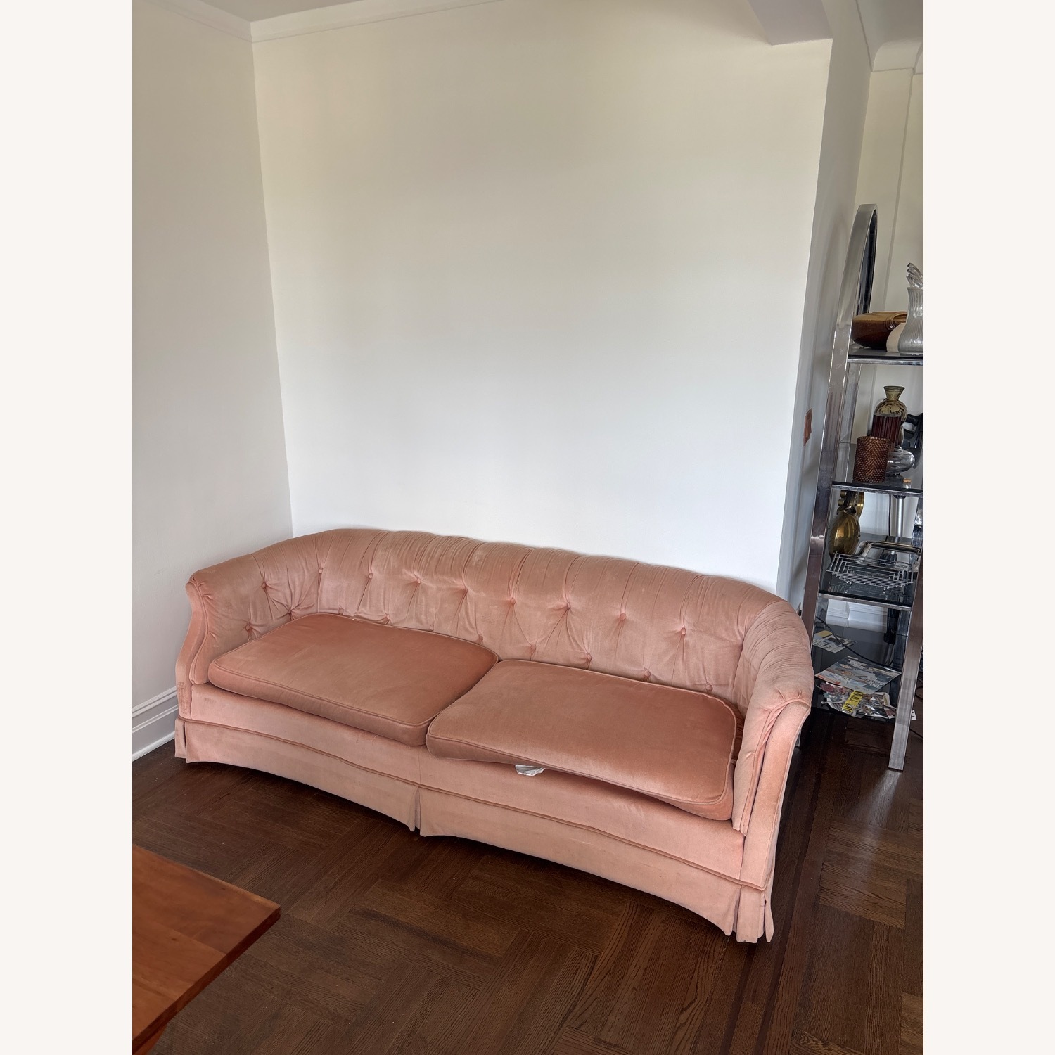 Pink Victorian Romantic Style Couch - image-1