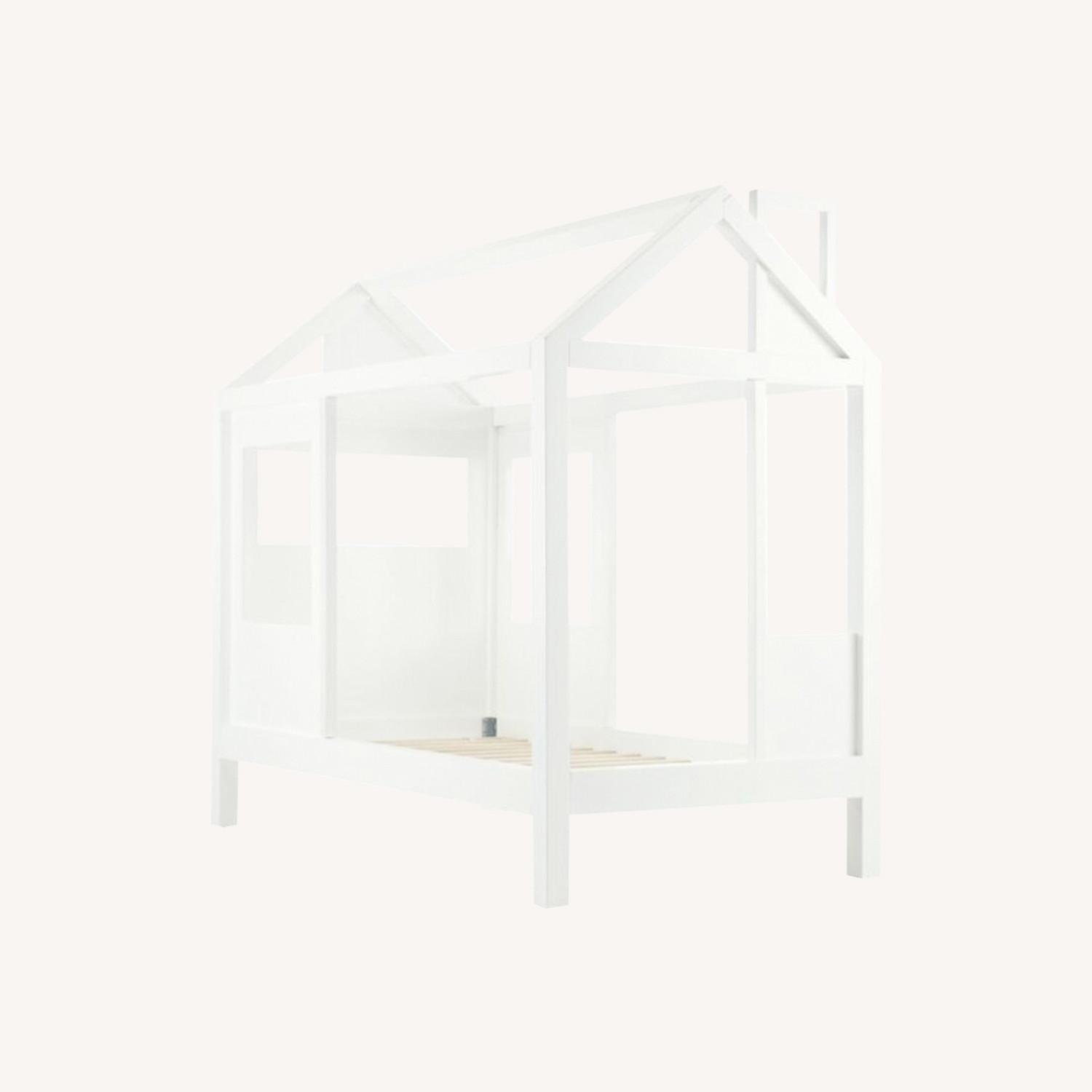 Crate & Kids Tiny House White Twin Bed - image-0
