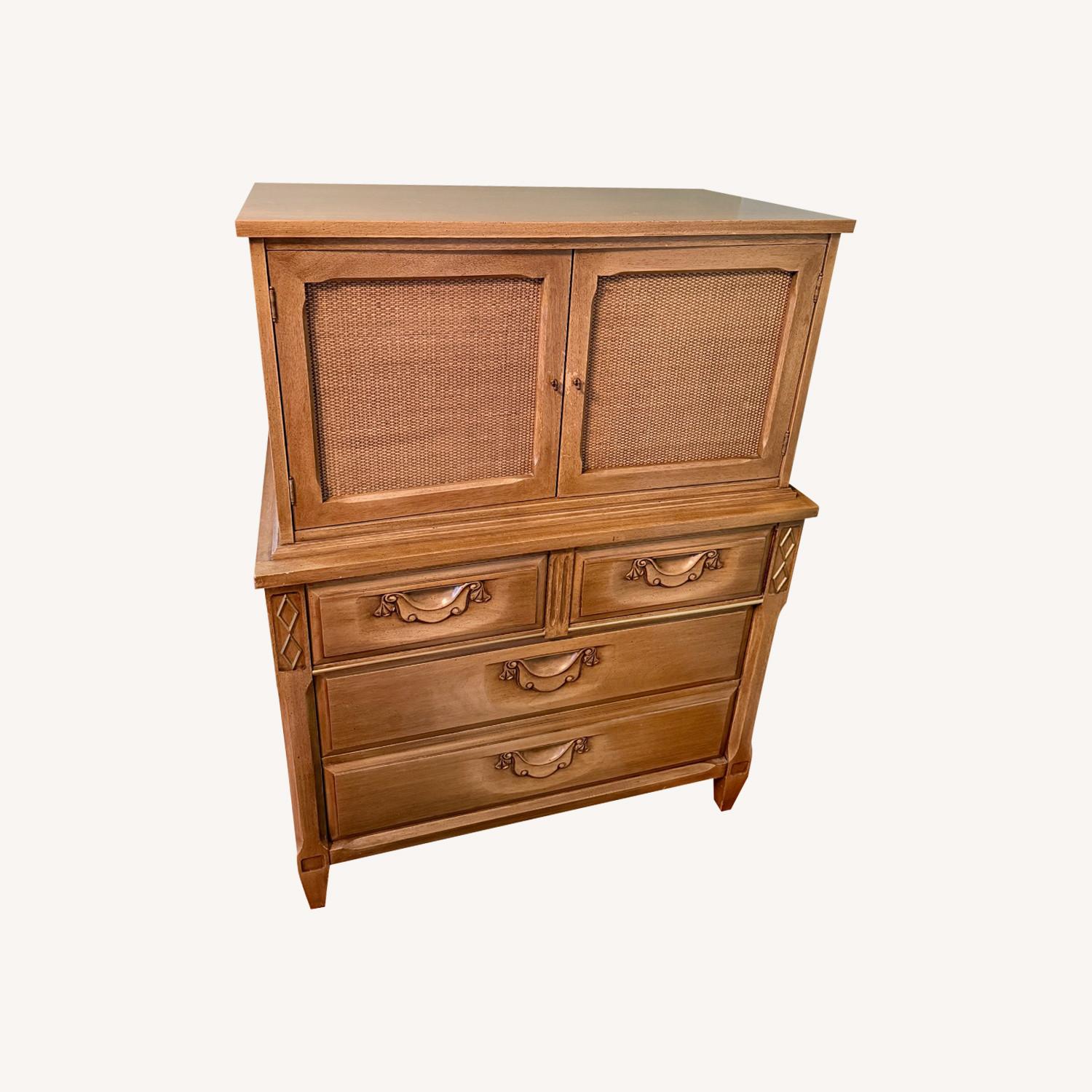 Cherry Antique Bedroom Dresser Storage - image-0