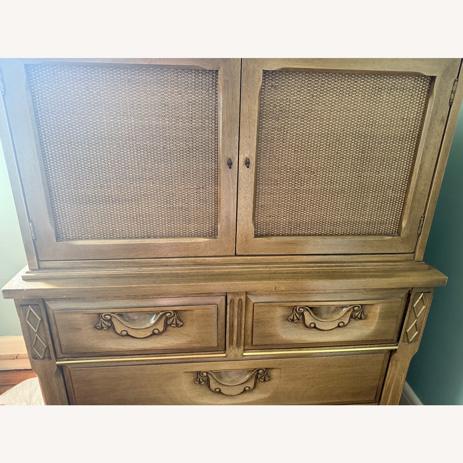 Cherry Antique Bedroom Dresser Storage - image-1