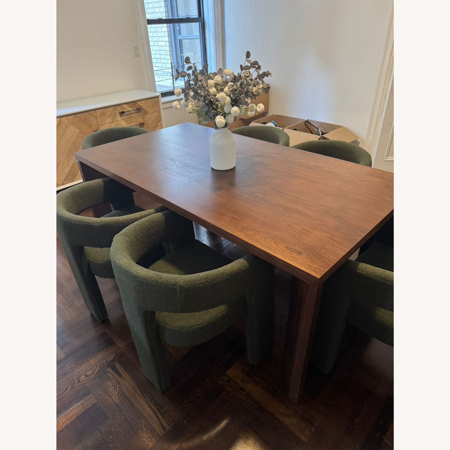 CB2 Sydney 72'' Rectangular Walnut Dining Table - image-1