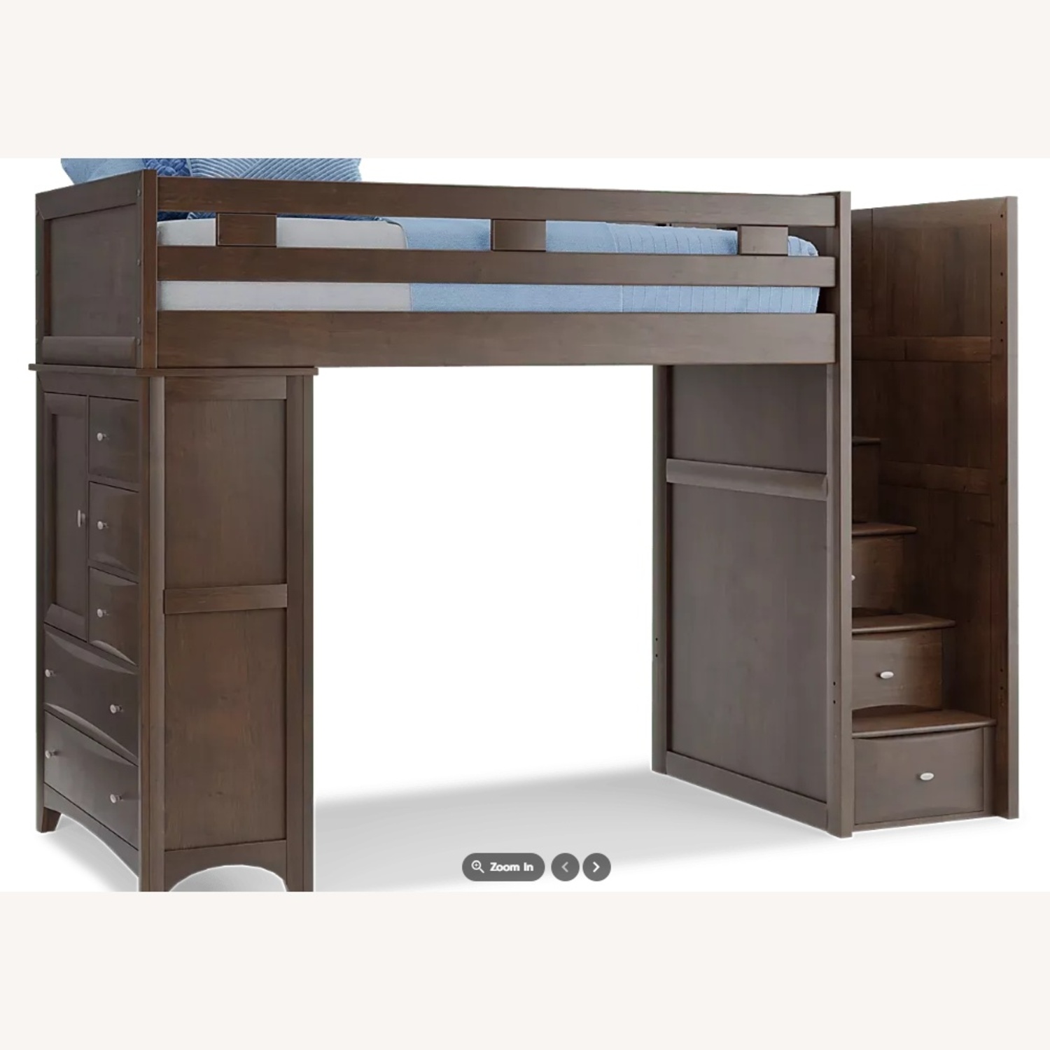Ivy League Walnut Twin/Full Step Loft with Chest - image-6