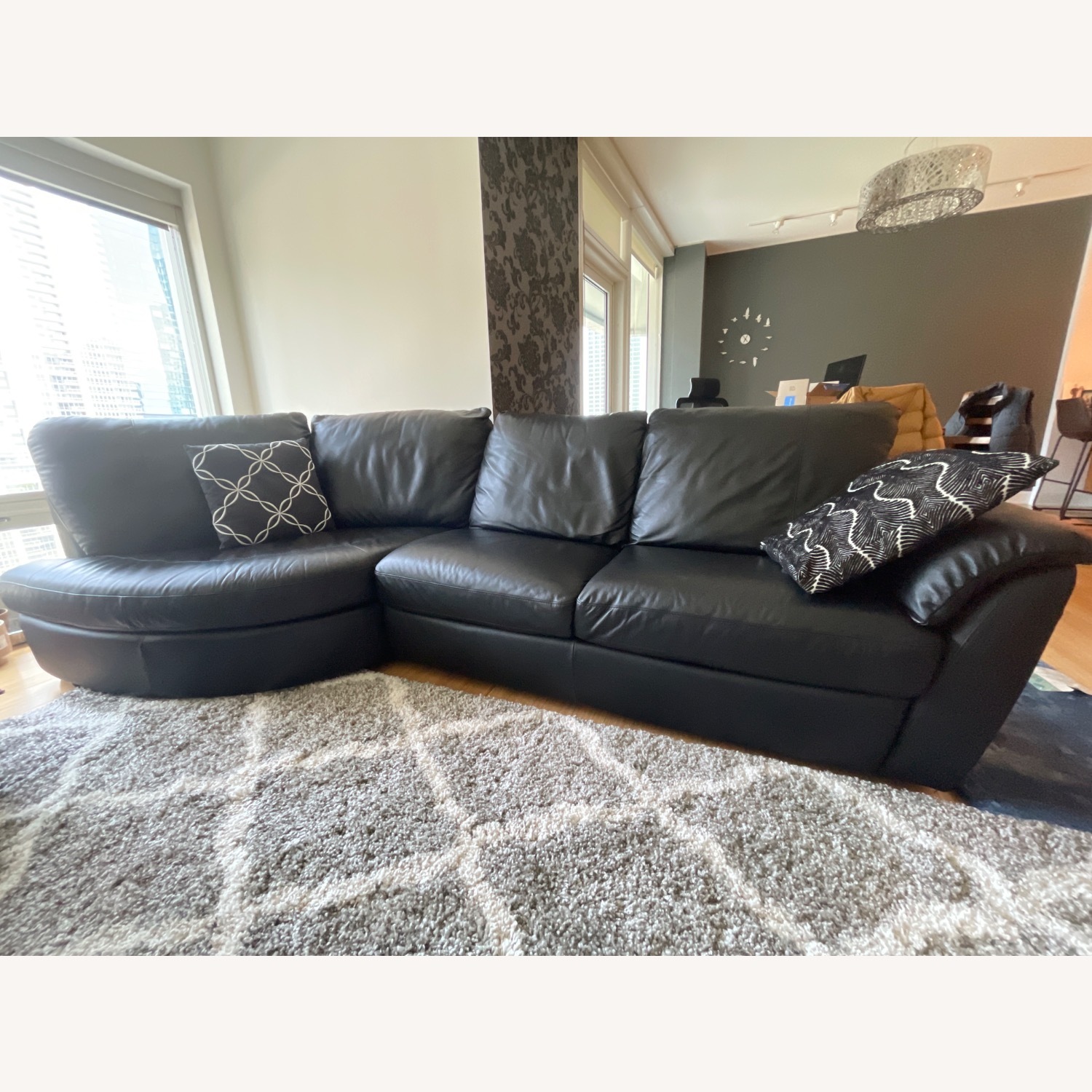 IKEA Vreta Leather Sofa - AptDeco