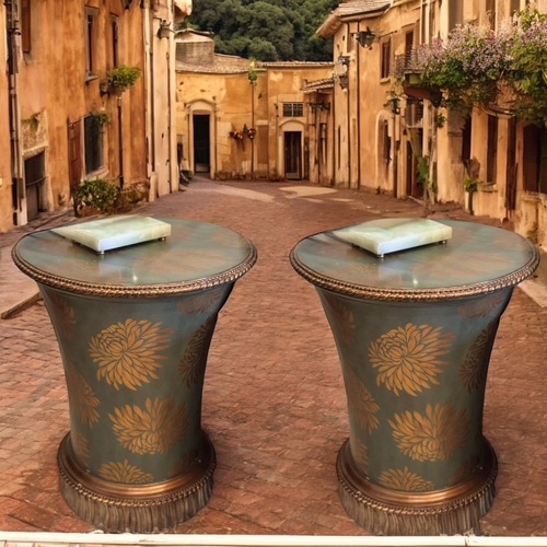 Used Vintage Lilian August Pistachio Side Accent Table for sale on AptDeco