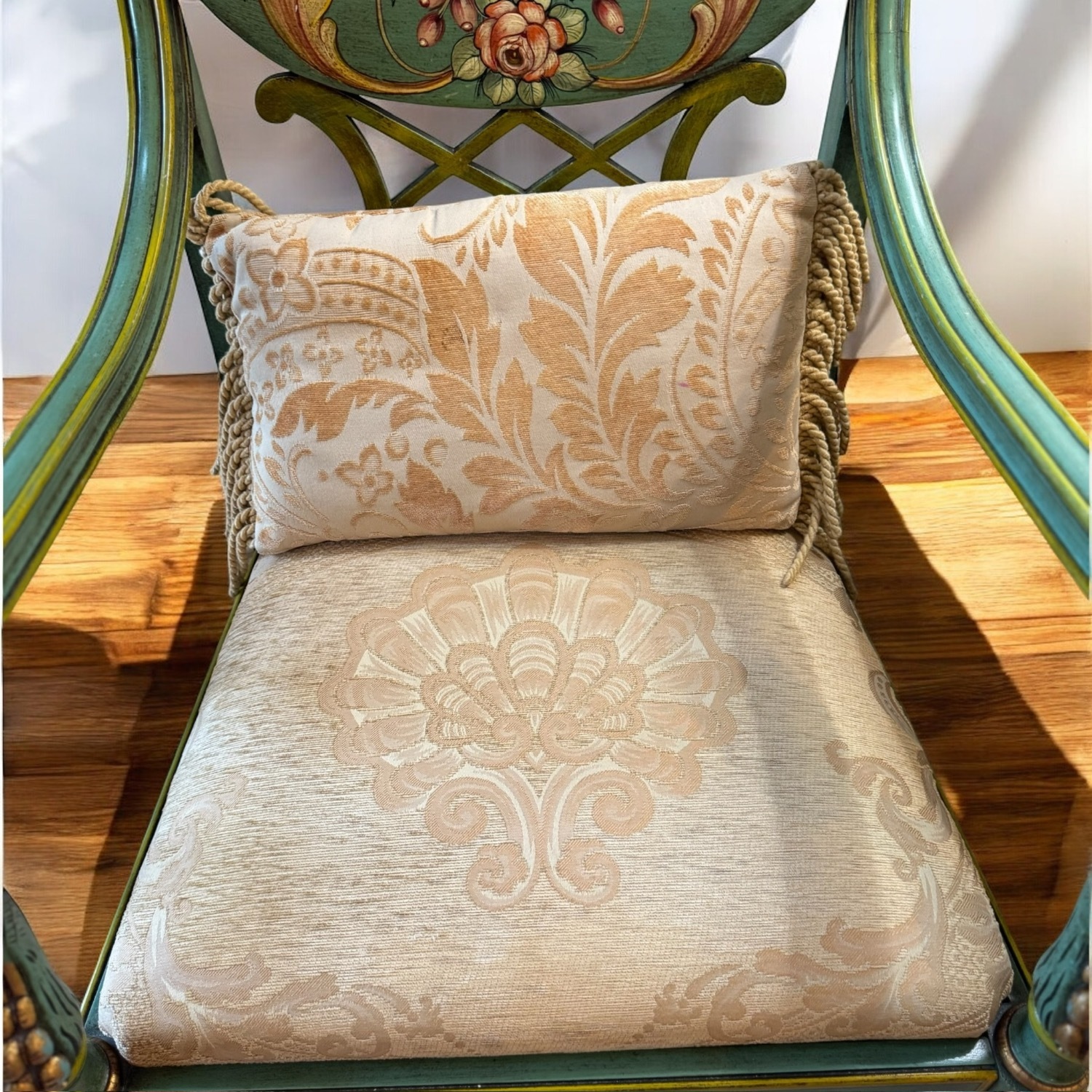 19th C. 3p Italian Regency Settee Armchairs Set - image-18
