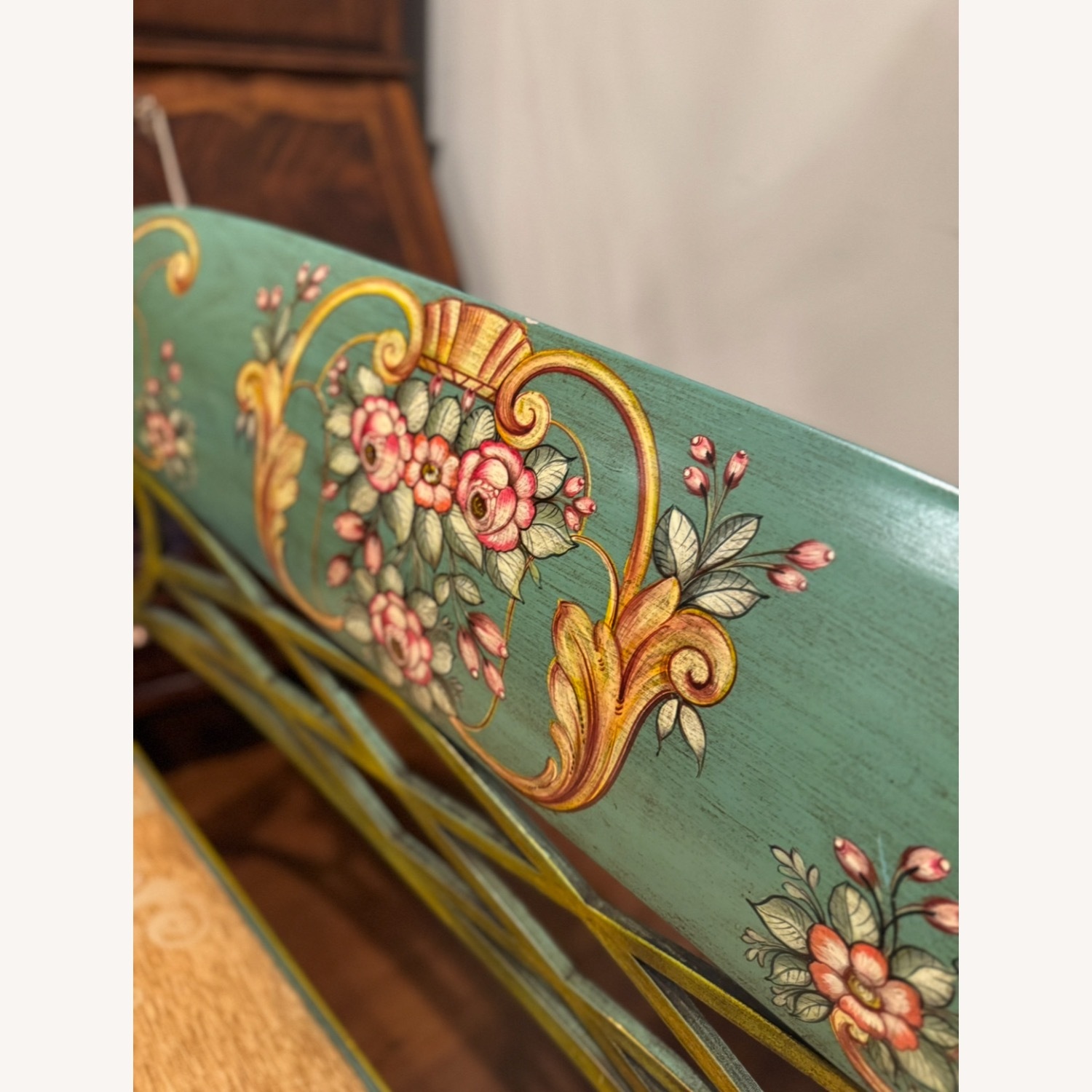 19th C. 3p Italian Regency Settee Armchairs Set - image-12