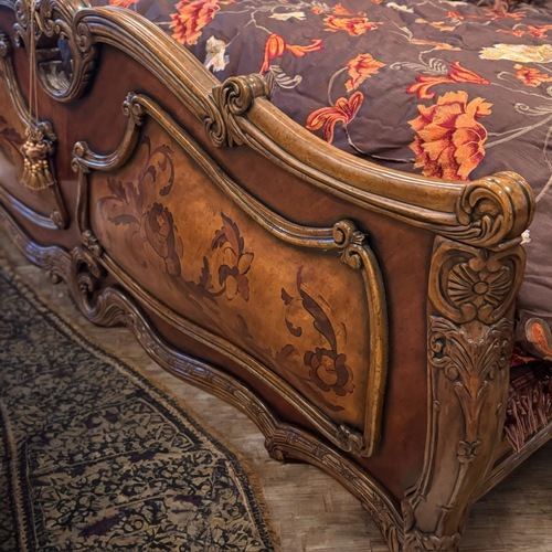 Used Michael Amini Palais Royale Cal King Bed  for sale on AptDeco