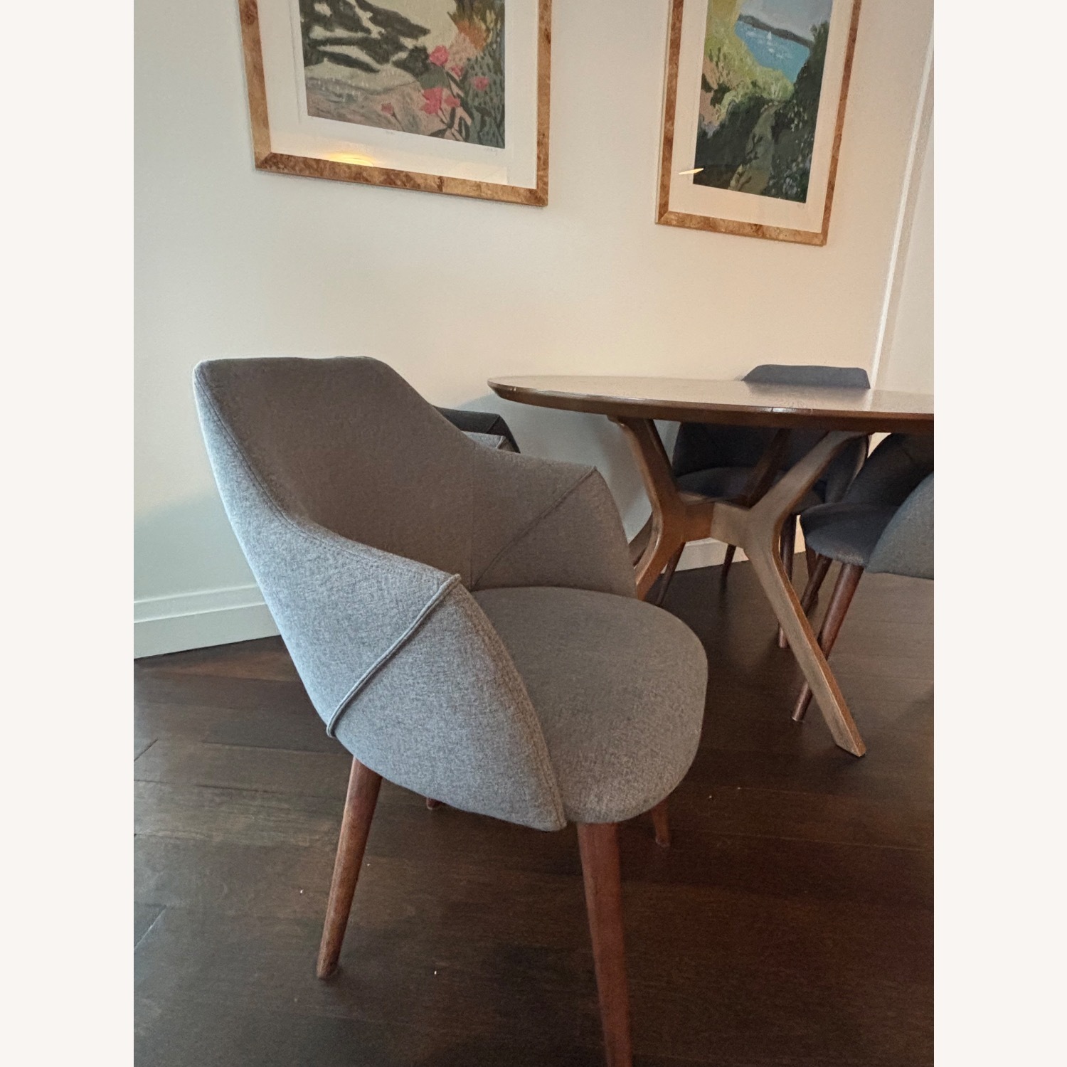 4 Sofa Co Dark Gray Dining Chairs  - image-1