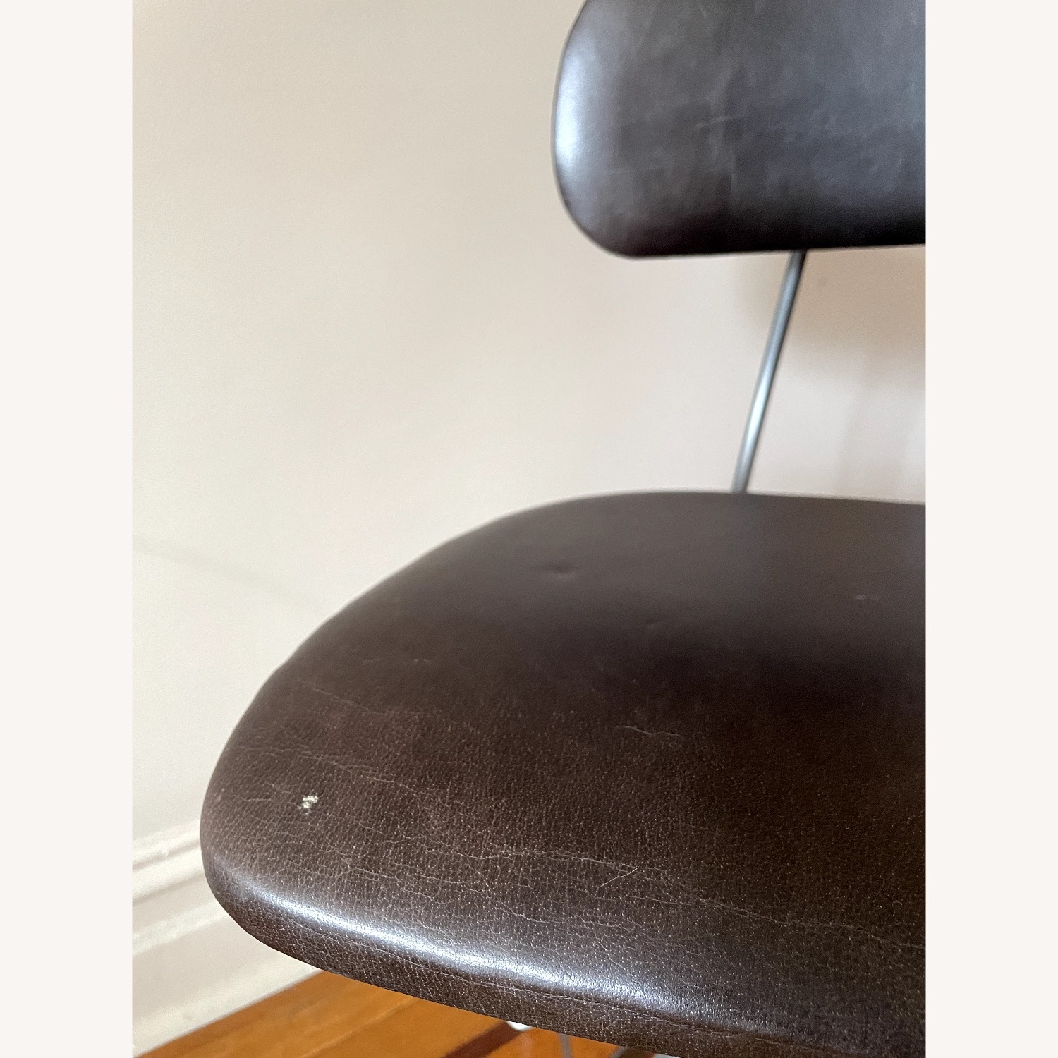 1940s Vintage Toledo Leather Dining Chair - image-3