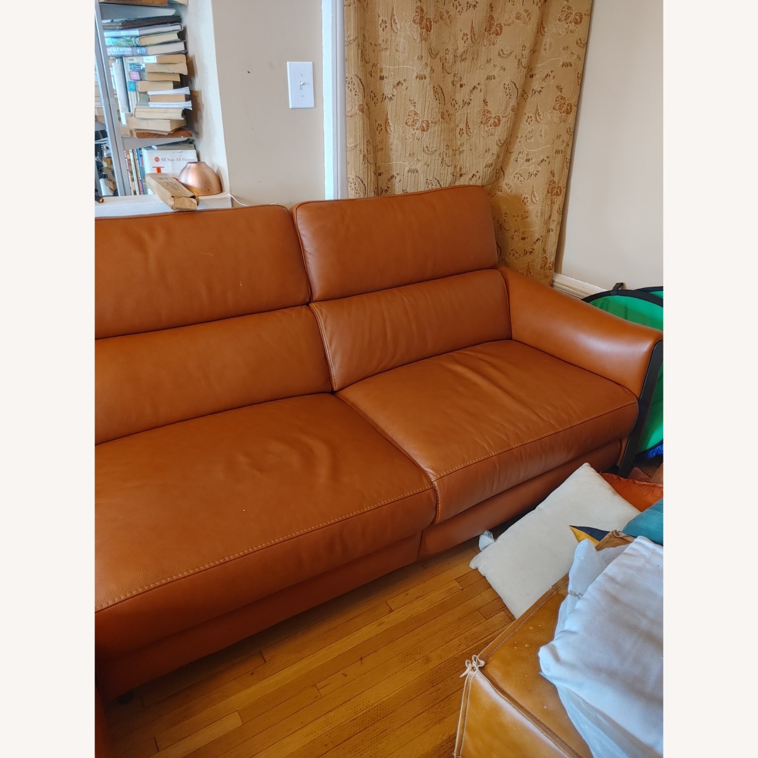 Leather Power Recliner Sofa - image-2