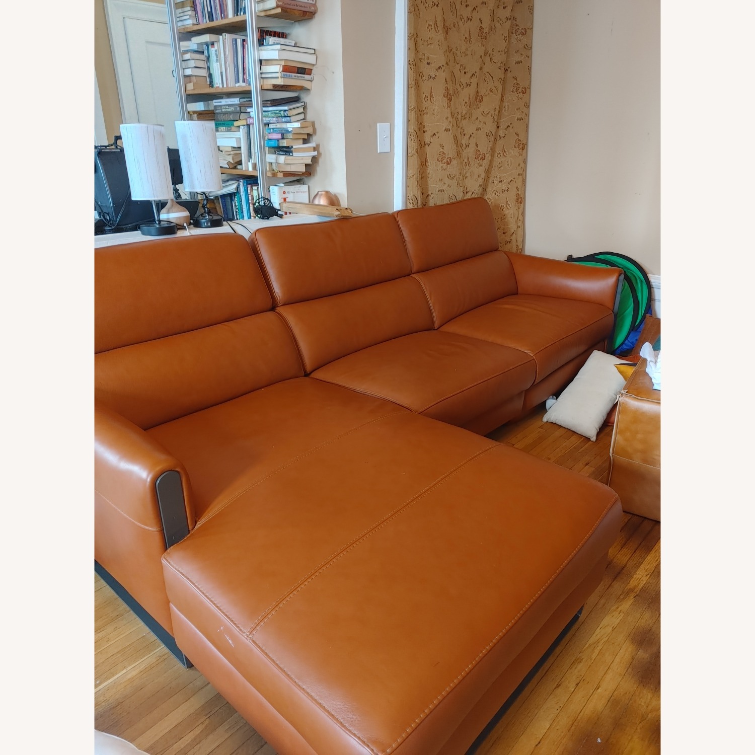 Leather Power Recliner Sofa - image-3