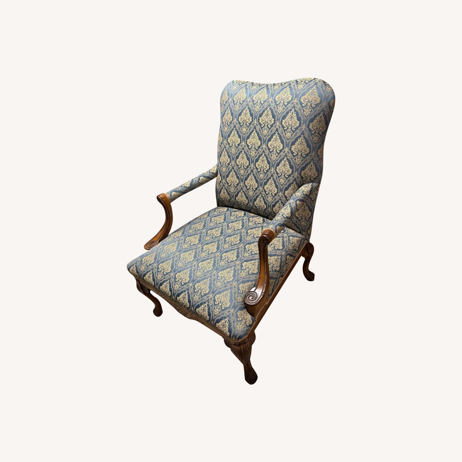 Vintage Louis XV French Provincial Armchair Chair - image-0