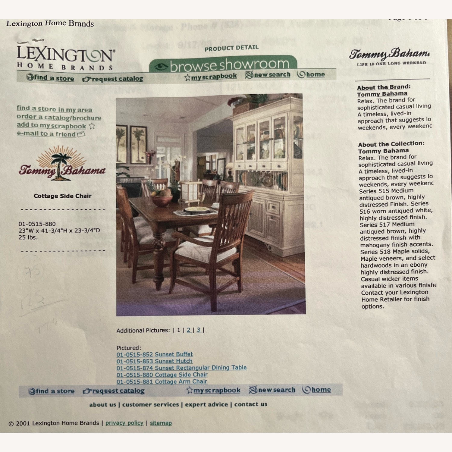 Lexington Tommy Bahama Dining Room Chairs - image-8