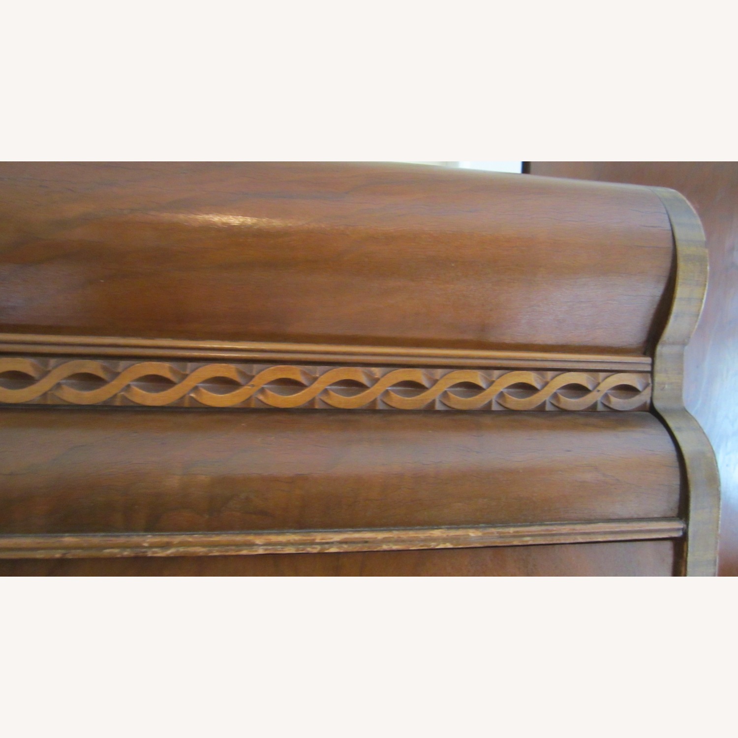 Cedar Lined Armoire Art Deco Waterfall Style - image-4