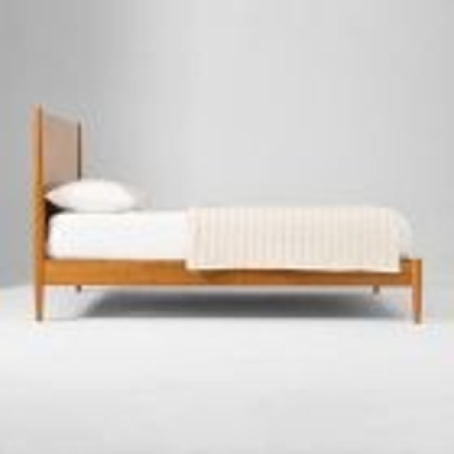  West Elm Mid-Century modern Solid Wood Bed  - image-3
