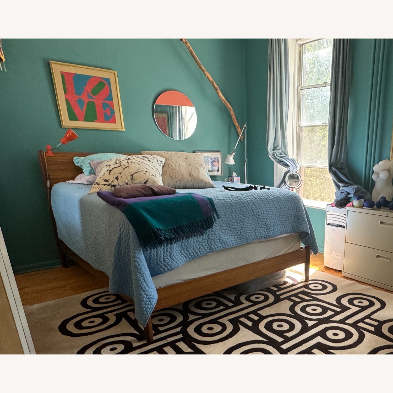 West Elm Mid-Century modern Solid Wood Bed  - image-4