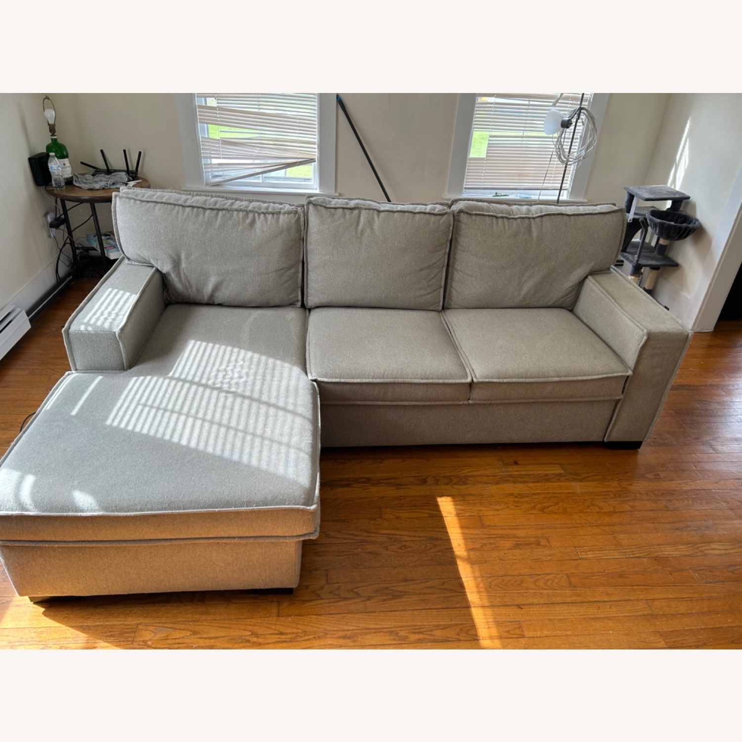 Playmax L Shape Section Couch (Pull out Bed) - image-1