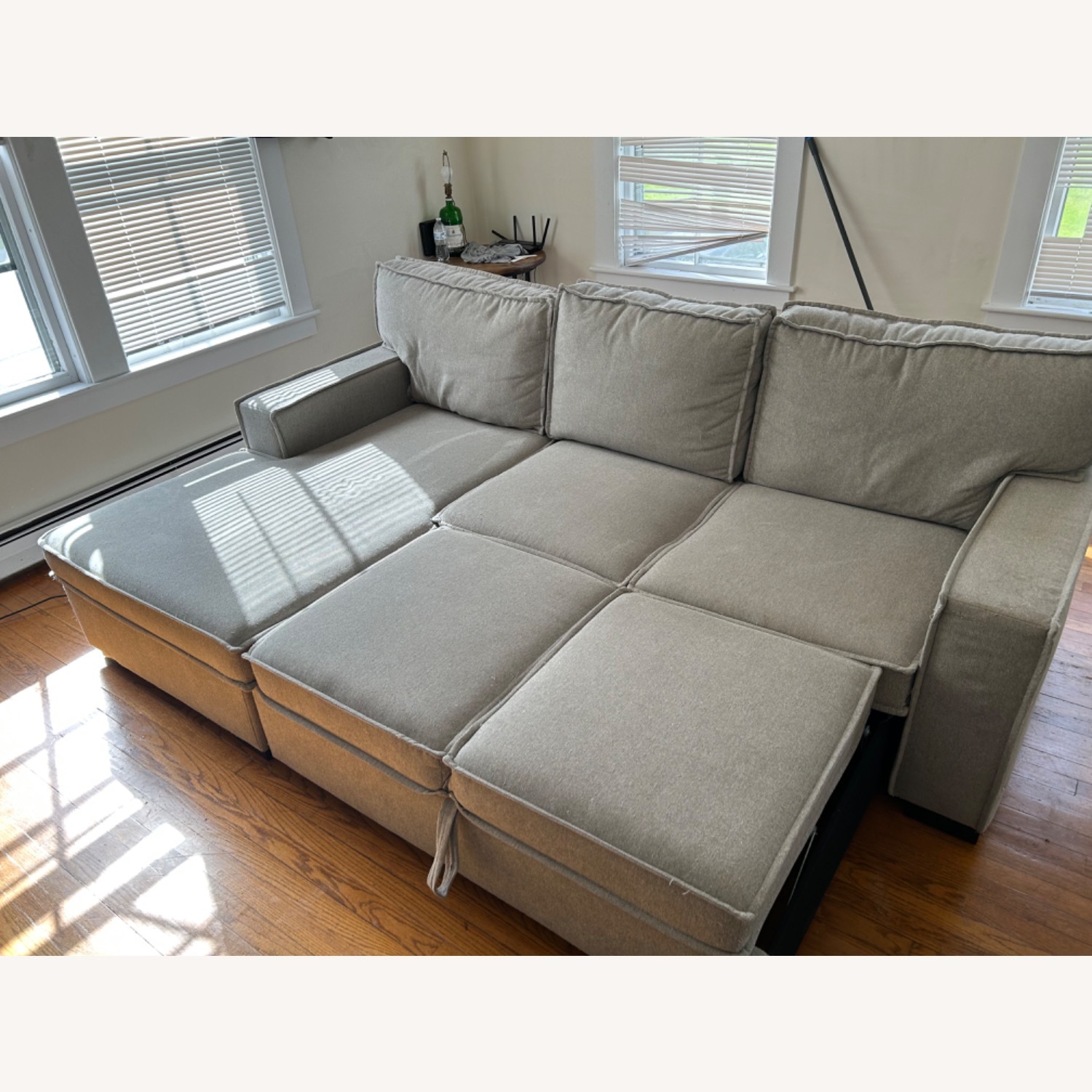 Playmax L Shape Section Couch (Pull out Bed) - image-3