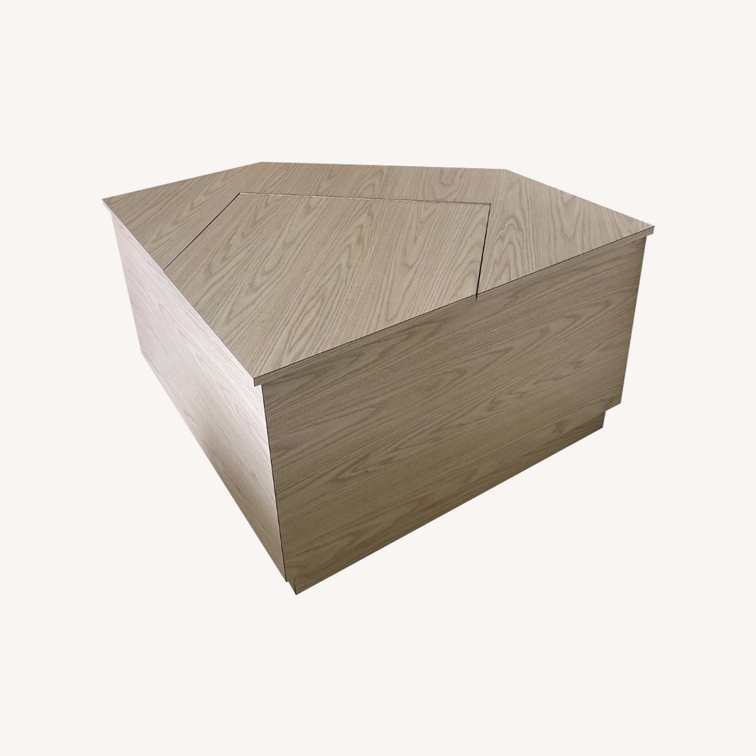 Corner Wooden Chest - image-0