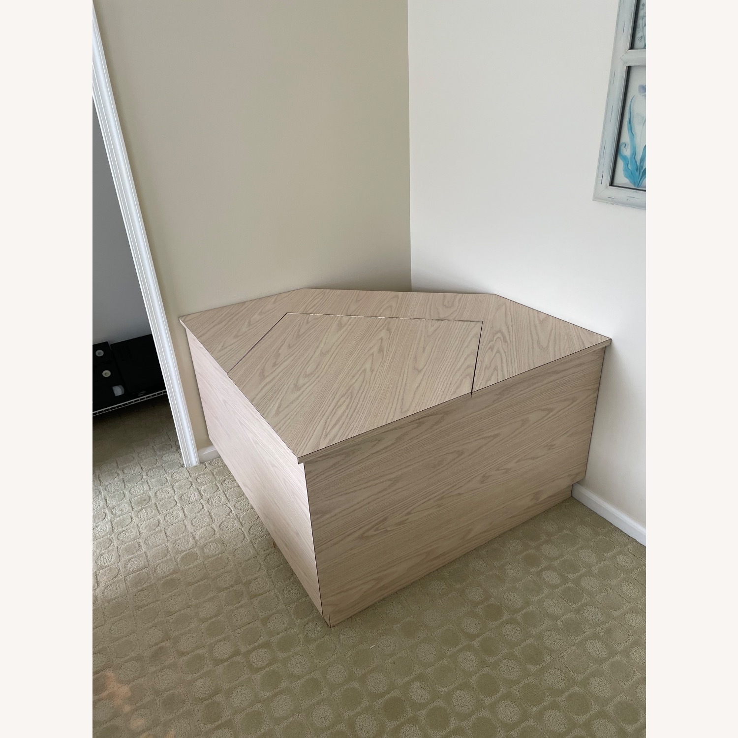 Corner Wooden Chest - image-1