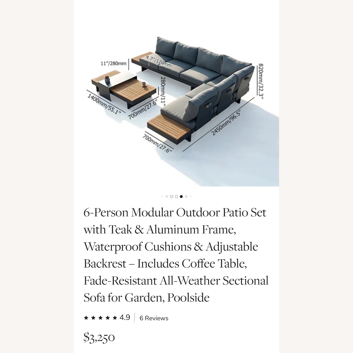 Joss & Main Outdoor Sectional - image-4