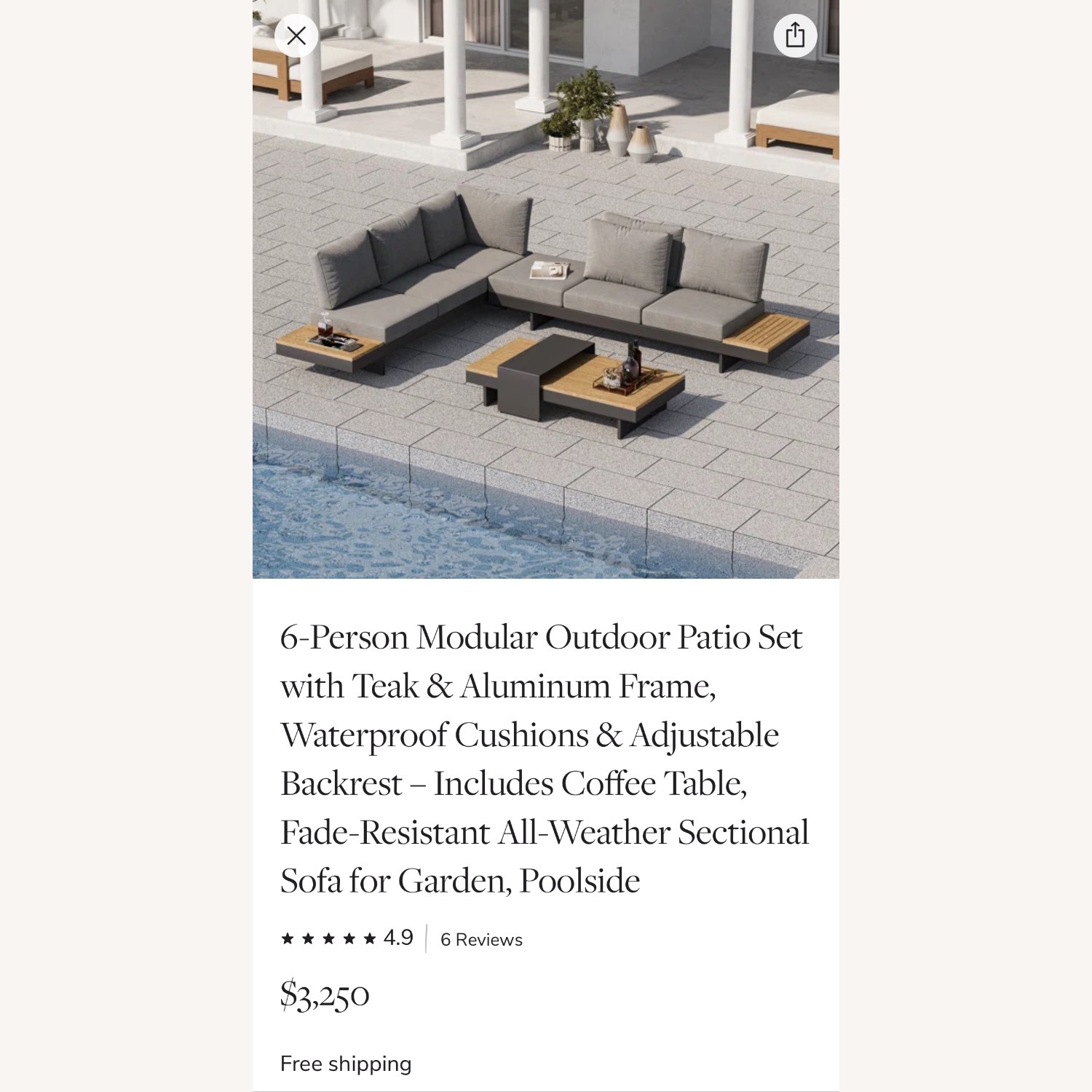 Joss & Main Outdoor Sectional - image-1
