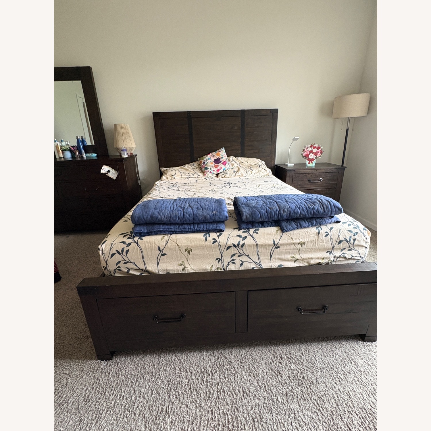 Raymour & Flanigan Queen Bed - image-1
