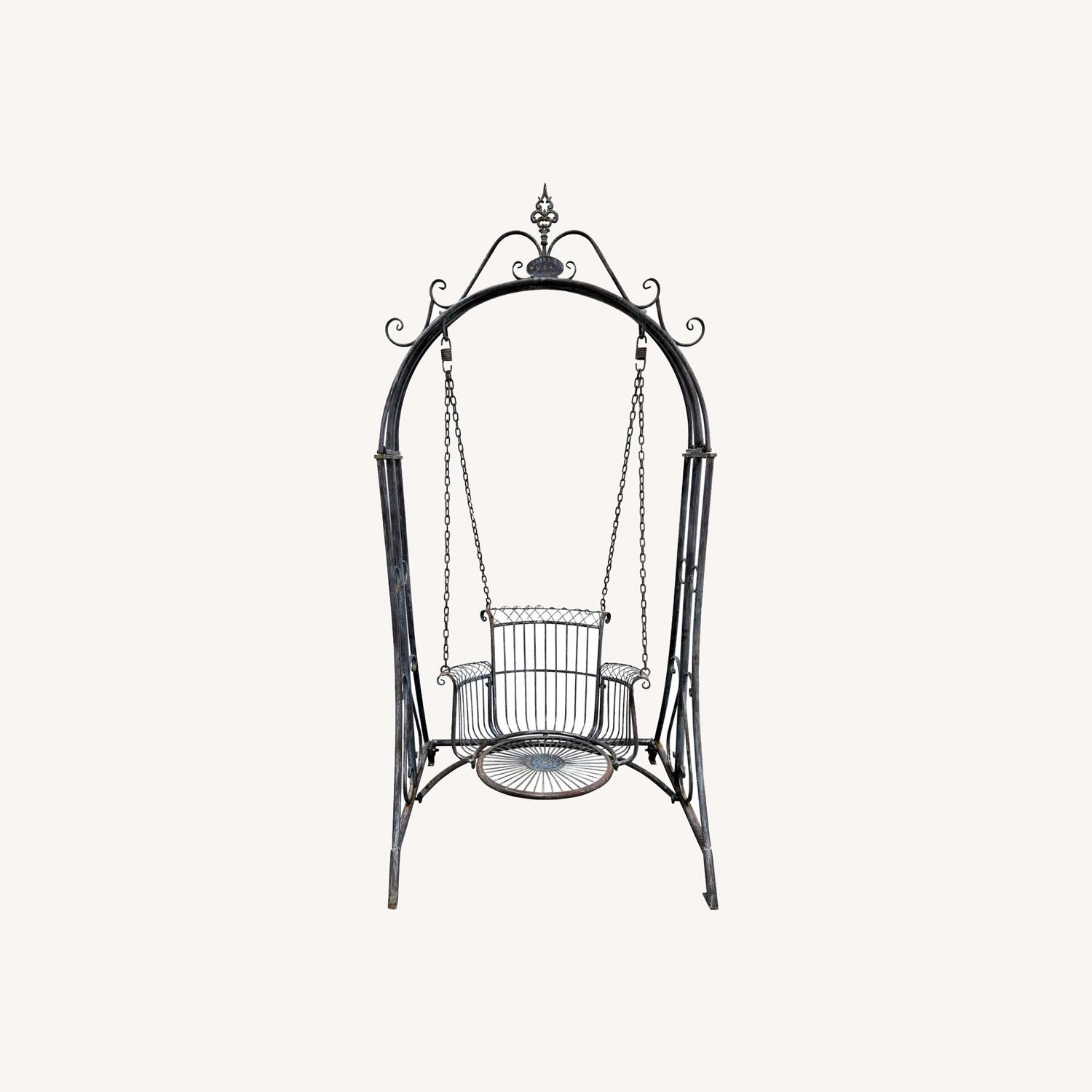 Outdoor Garden Iron Swing Chair by Zaer Ltd USA - image-0