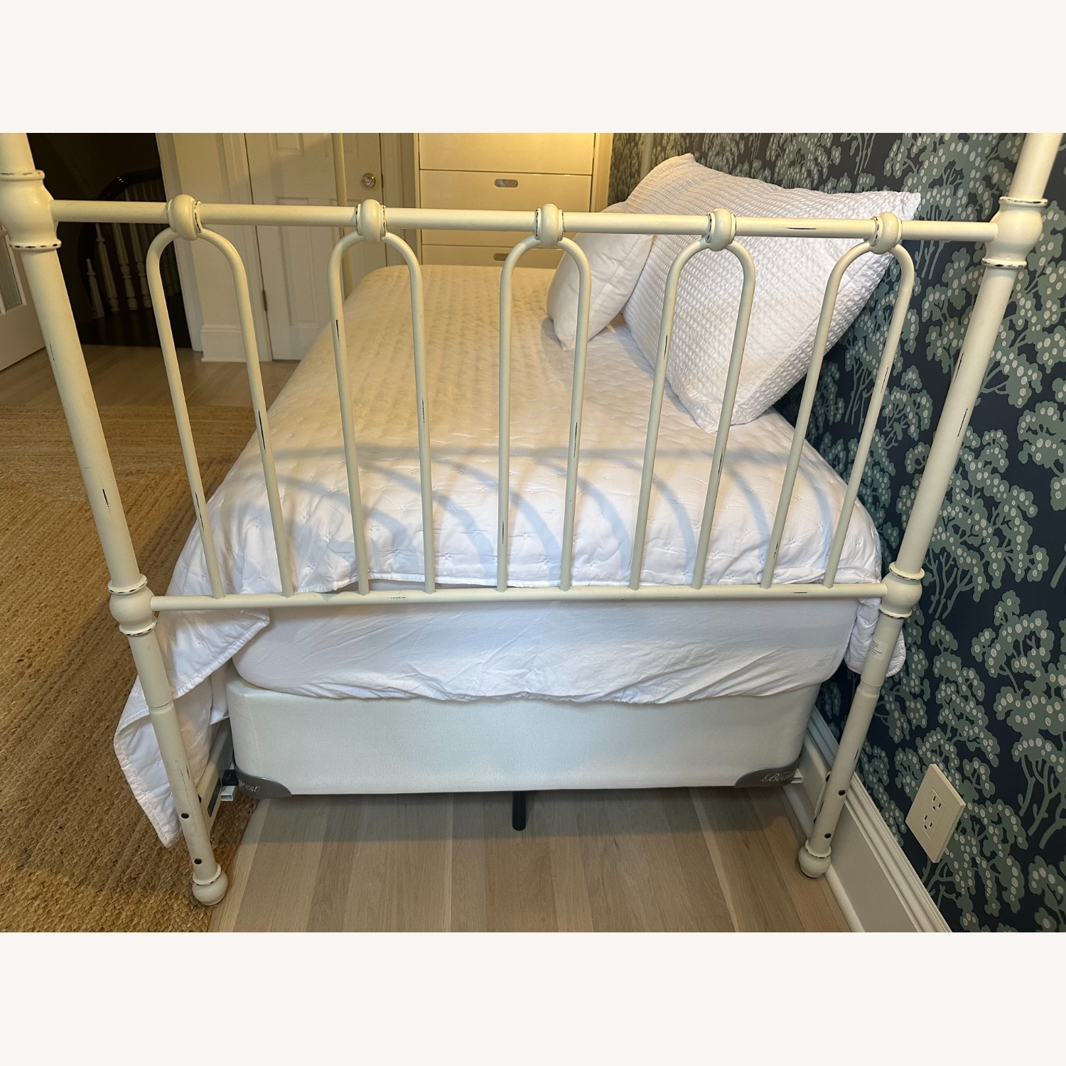 Cream Canopy Single Bed - image-4