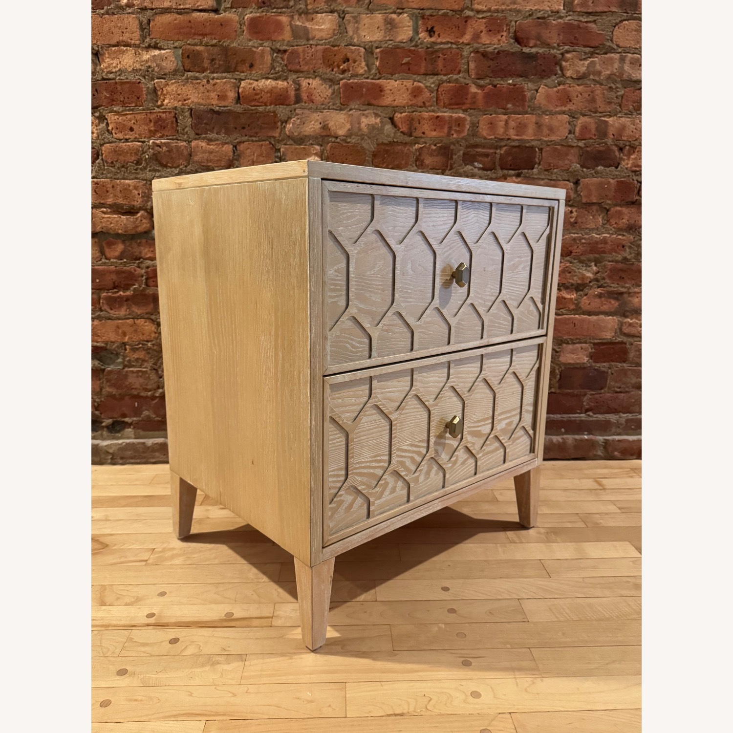 Anthropologie Textured Trellis Nightstand - image-2