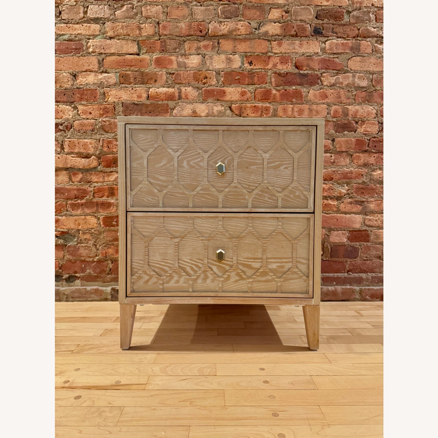 Anthropologie Textured Trellis Nightstand - image-1