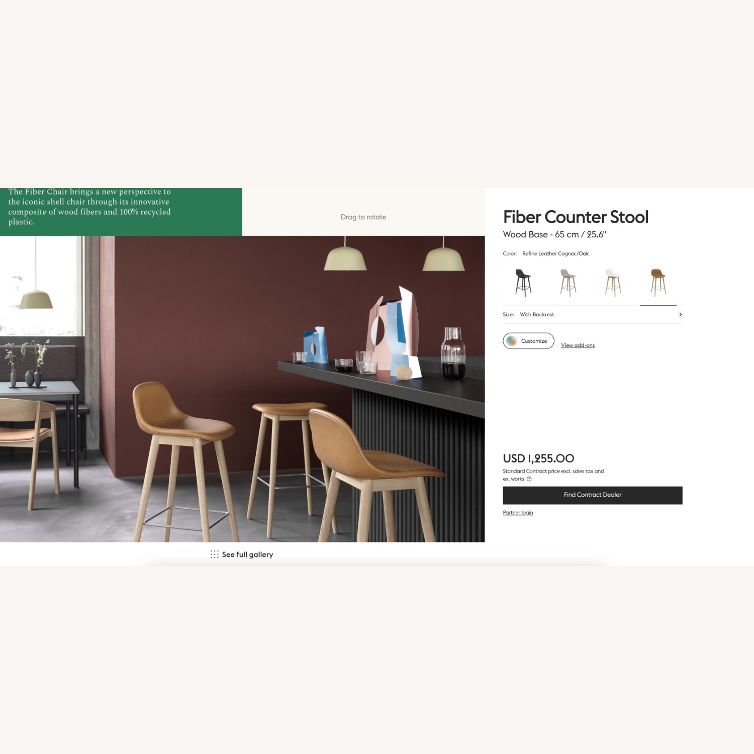 Muuto Fiber Counter Stools - image-2