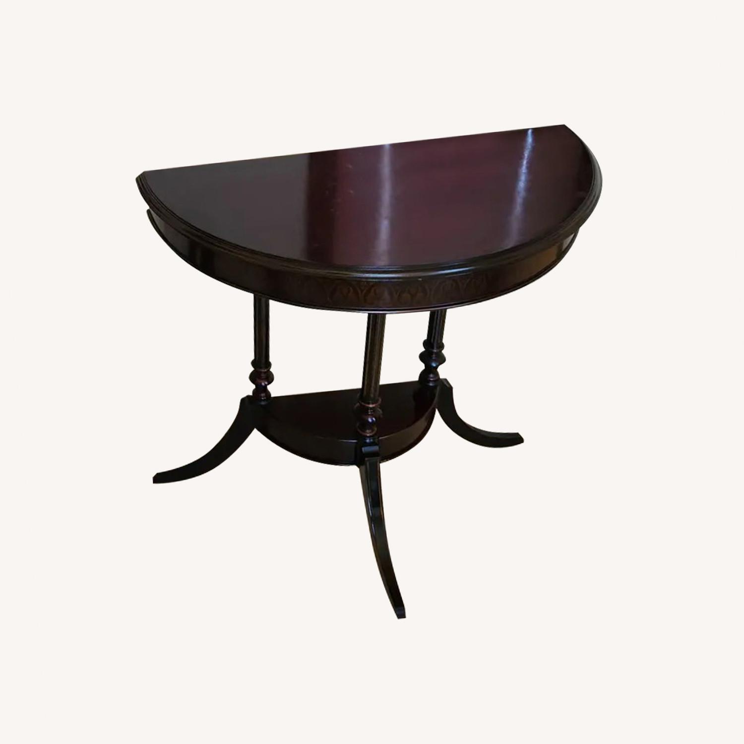 The Bombay Company Pair of Vintage Half-Round Side Tables